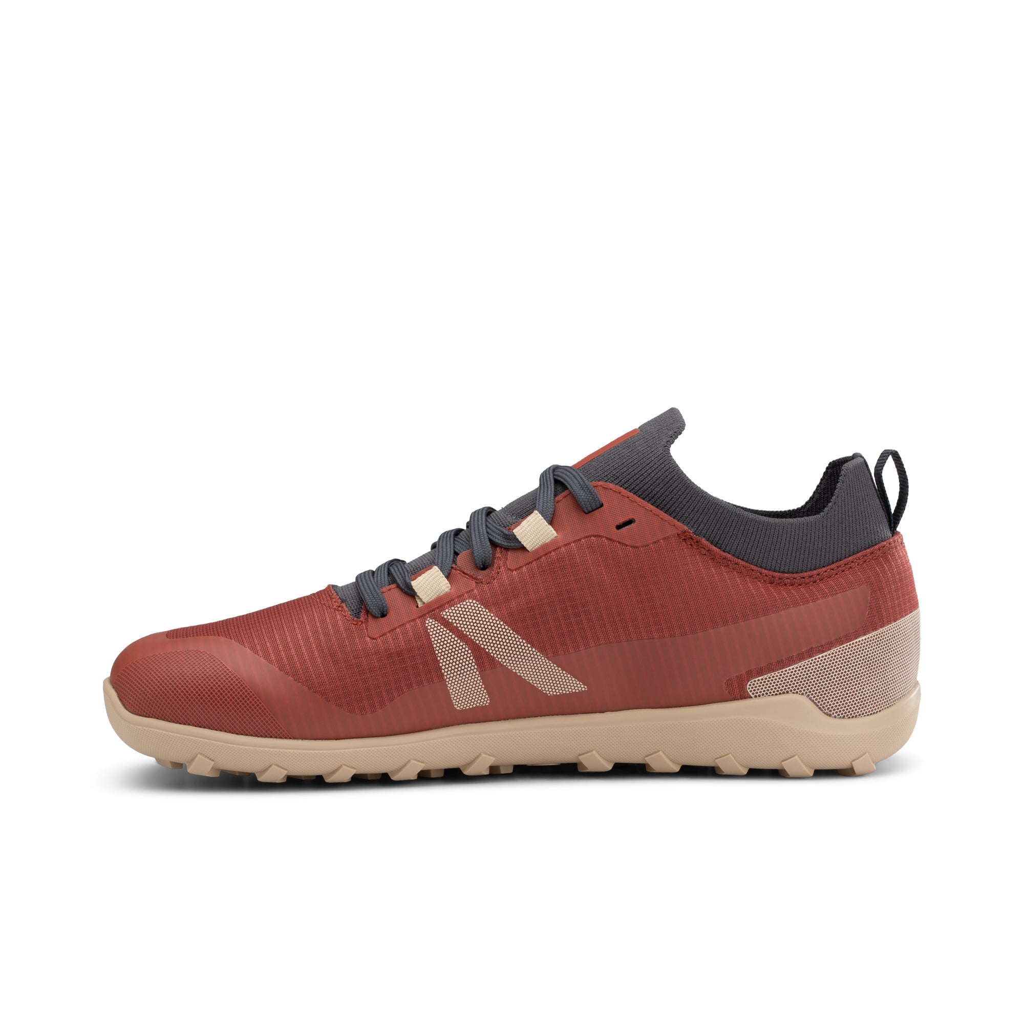 Xero Shoes Mesa Summit WP barfodssko til dame i farven Burnt Brick, set fra indersiden