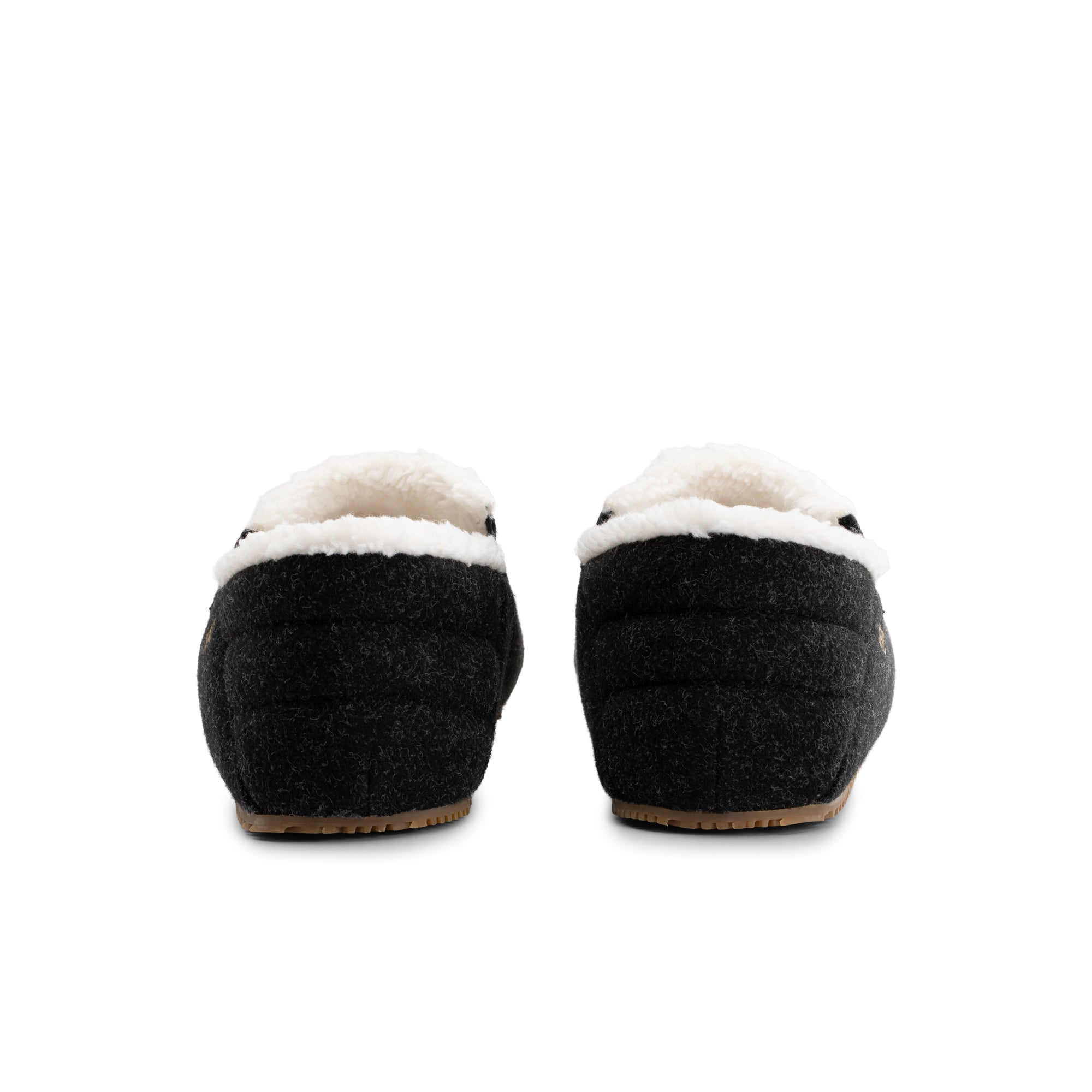 Xero Shoes Pagosa Cozy hjemmesko til herre i farven Asphalt, set bagfra