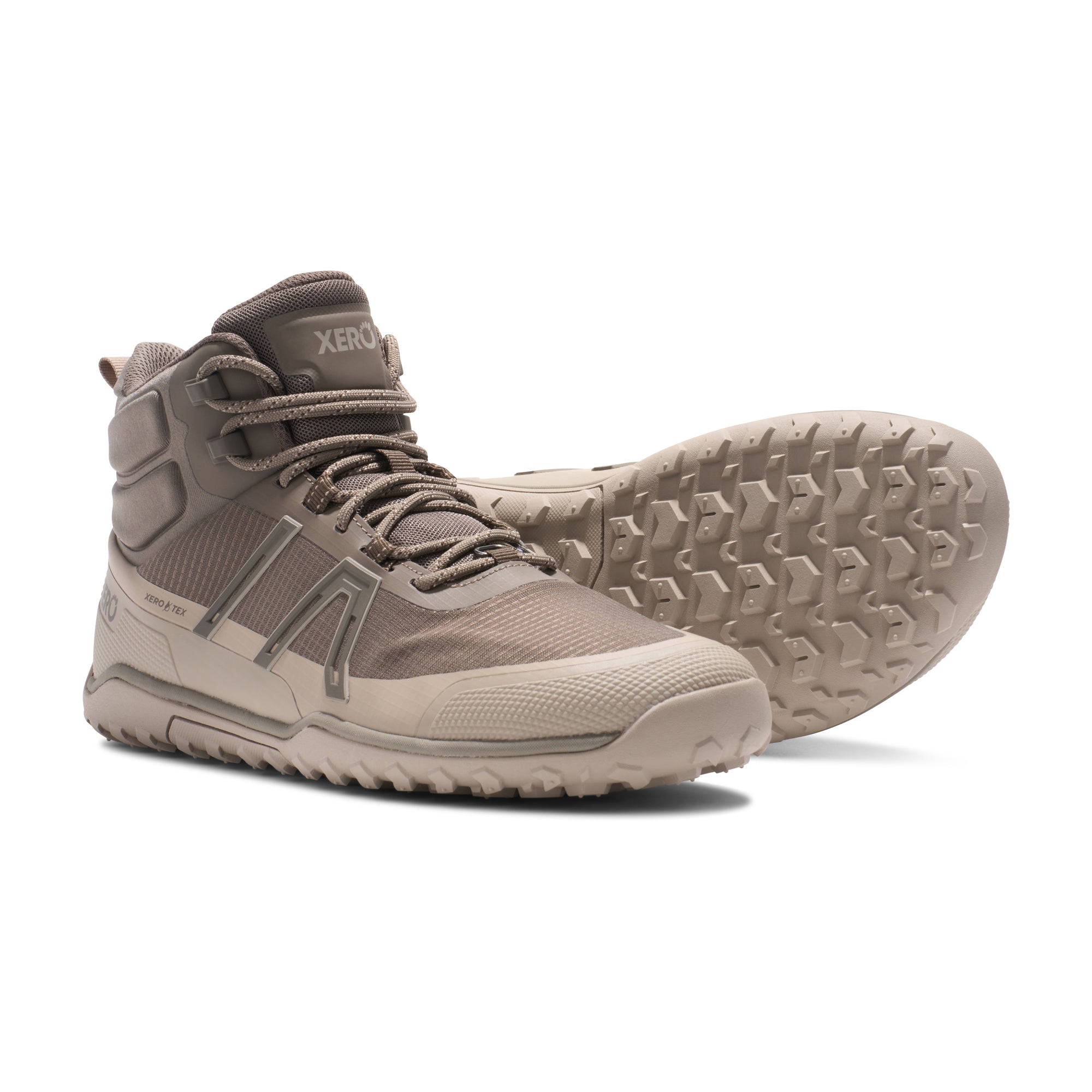 Xero Shoes Scrambler Trail Mid Waterproof Mens – Morel/Cashmere