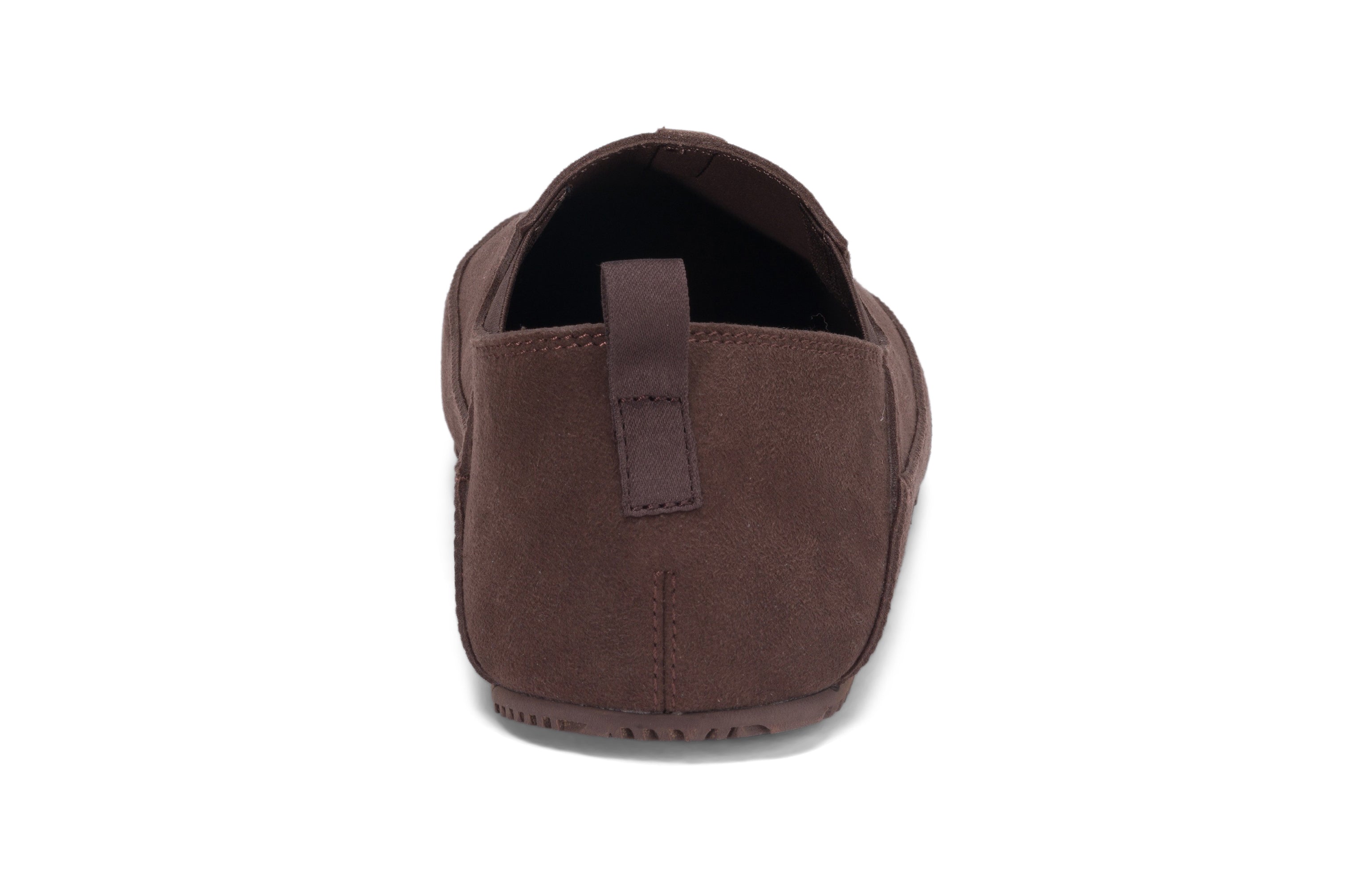 Xero Shoes Sunrise Mens barfods campsko og teltsko til mænd i farven brown, bagfra