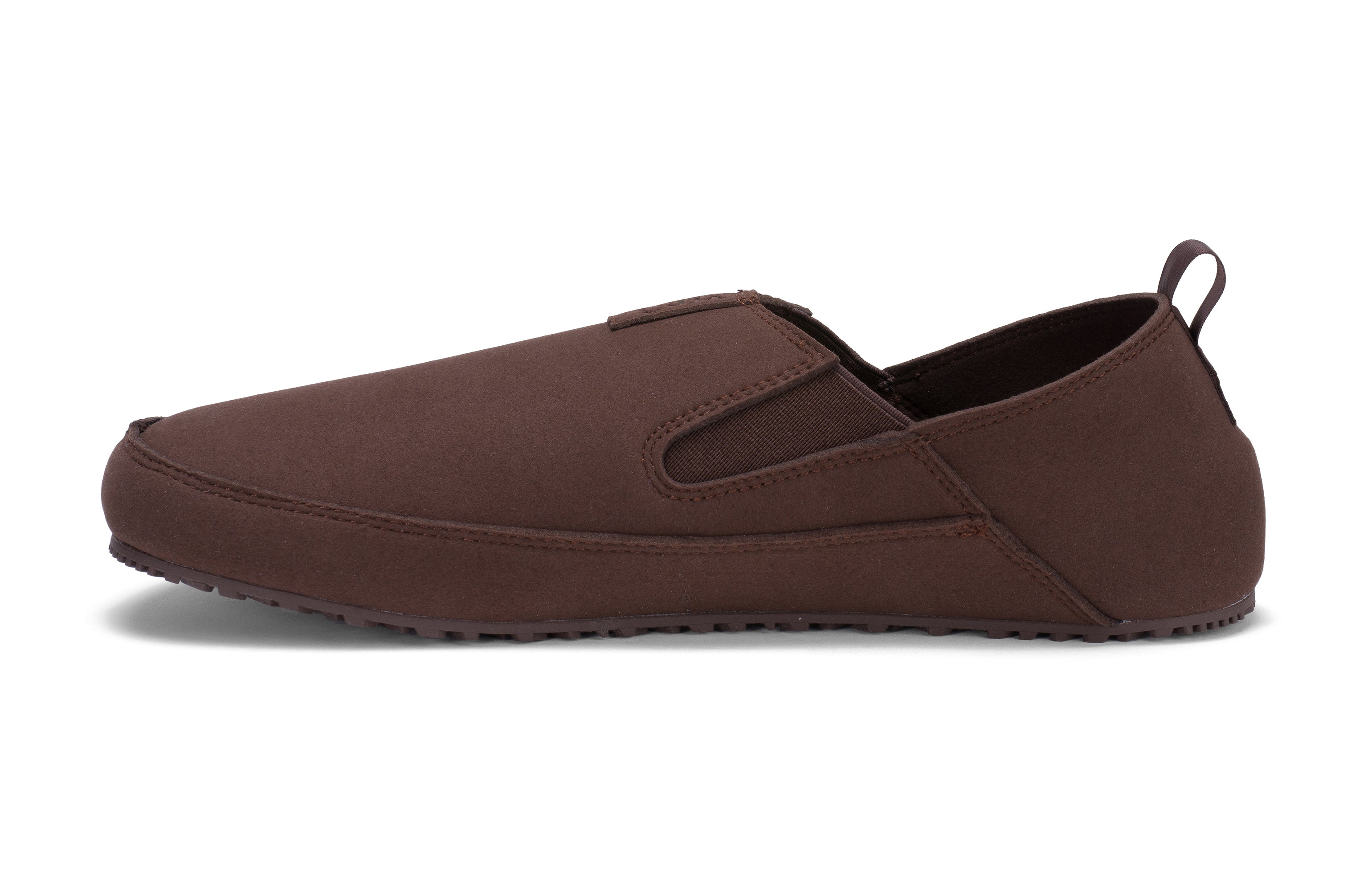 Xero Shoes Sunrise Mens barfods campsko og teltsko til mænd i farven brown, inderside