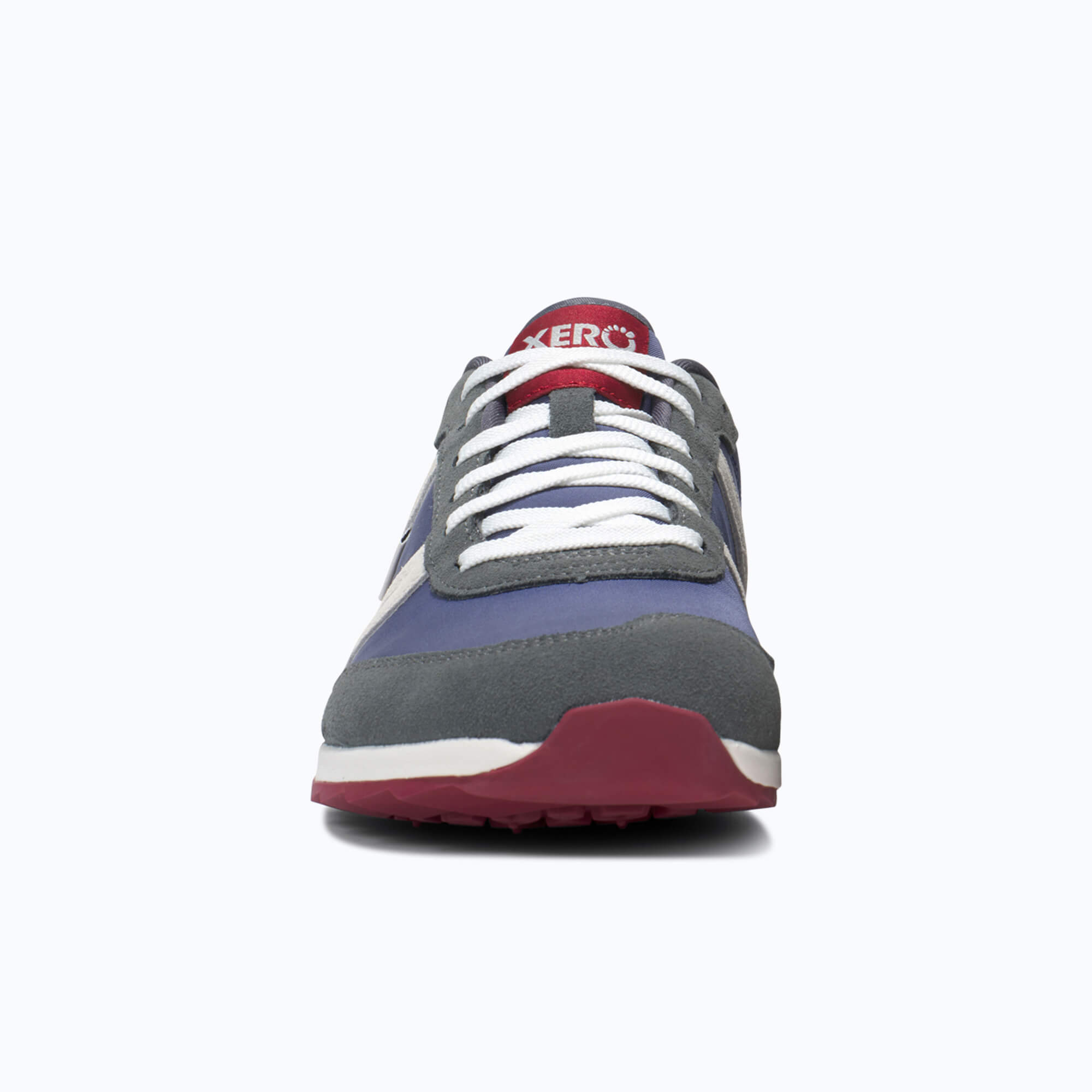 Xero Shoes Wynn Womens – Blue/Gray/Red barfodssko til kvinder i farven blue/gray/red, forfra