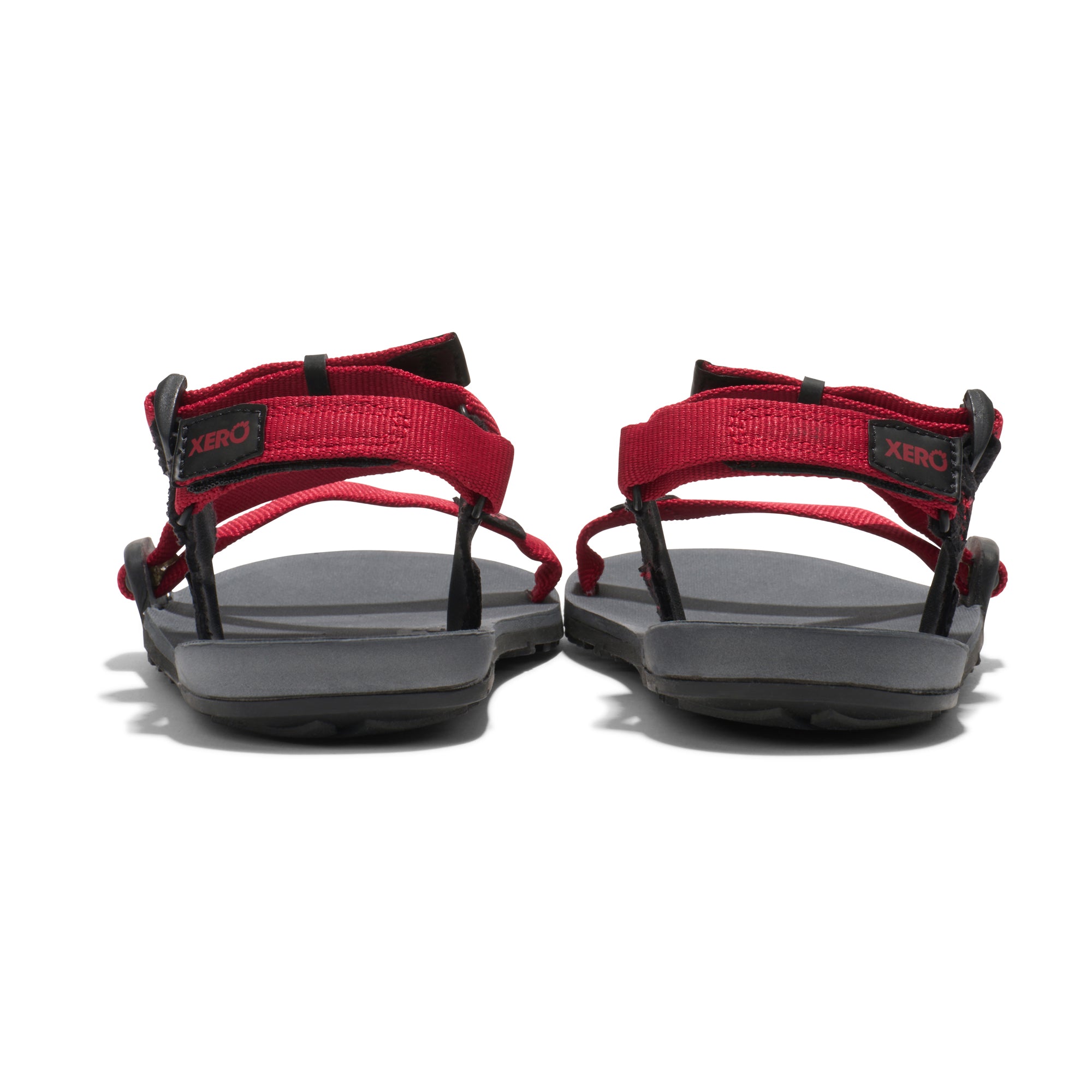 Xero Shoes Z-Trail Kids – Charcoal / Red Pepper