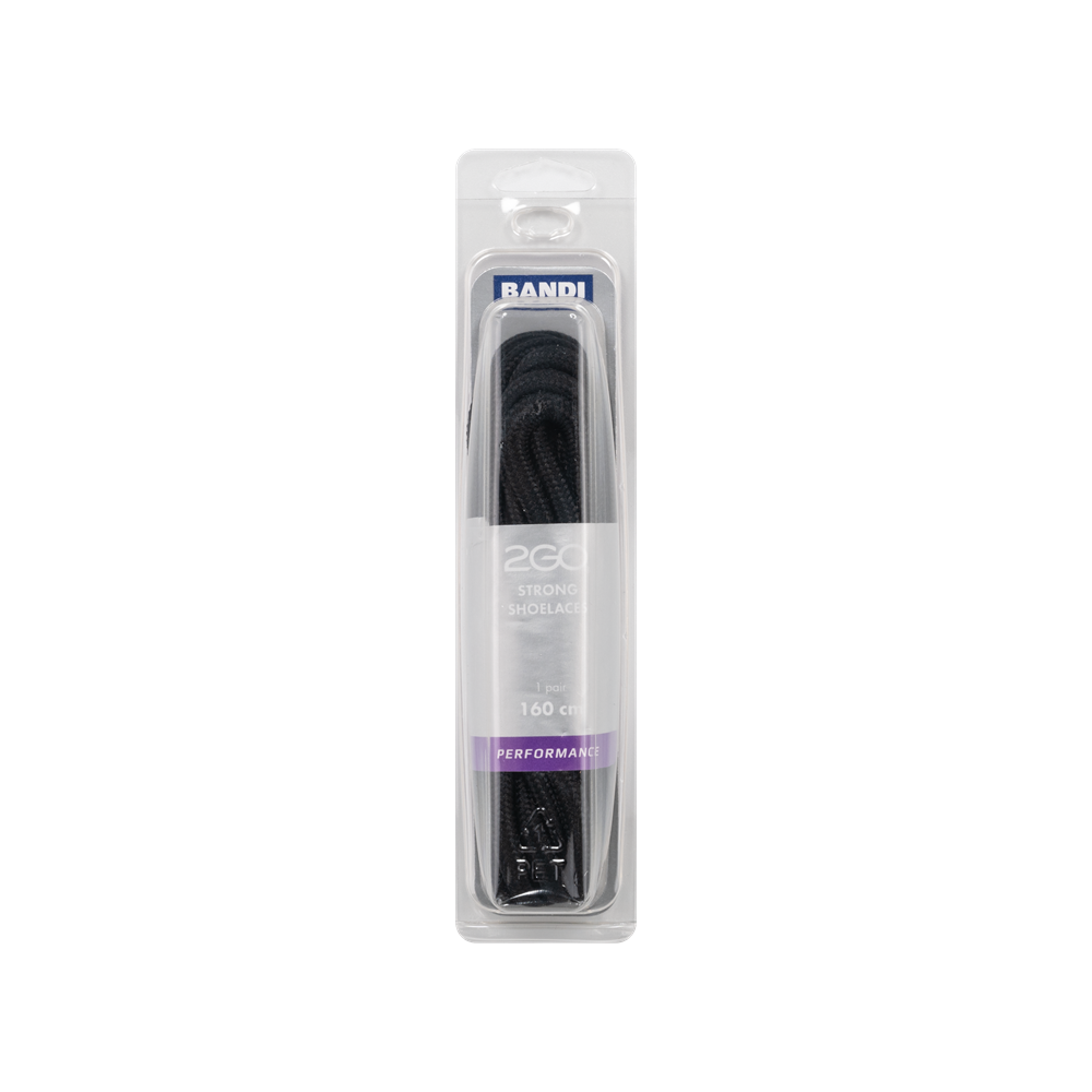 Lacci 2GO Neri 160 cm