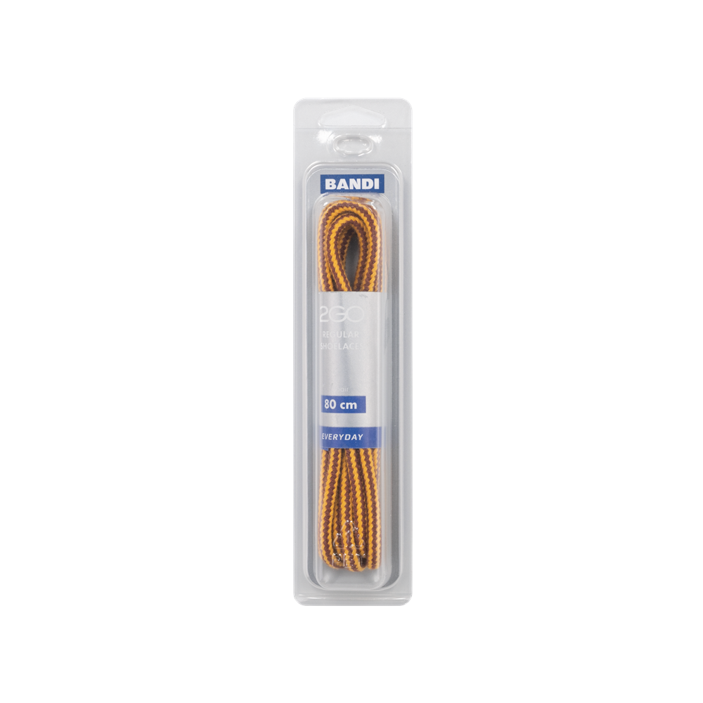 2GO Lacci – Marrone/Giallo 80 cm