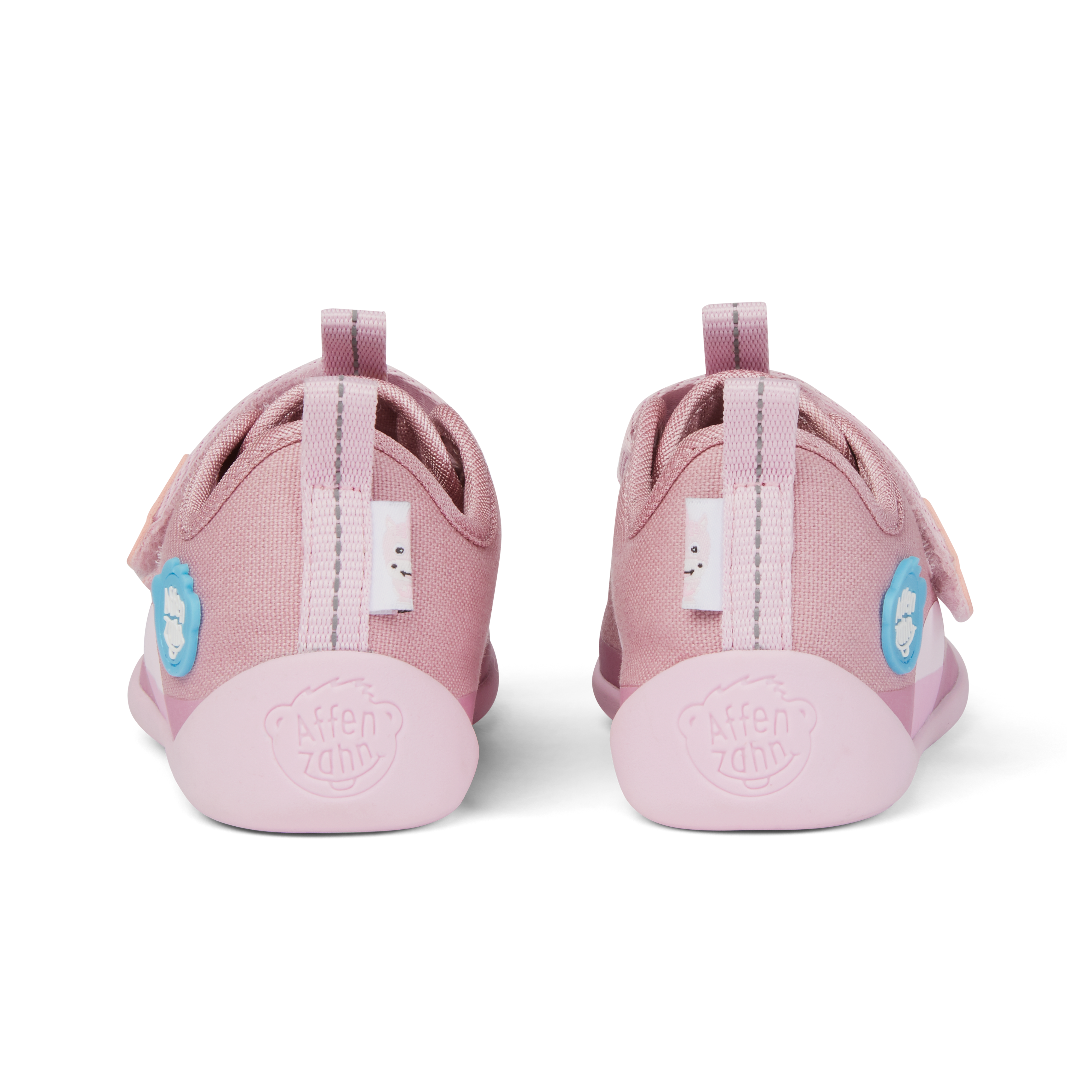 Affenzahn Cotton Lucky barfods overgangssko til børn i farven unicorn, bagfra