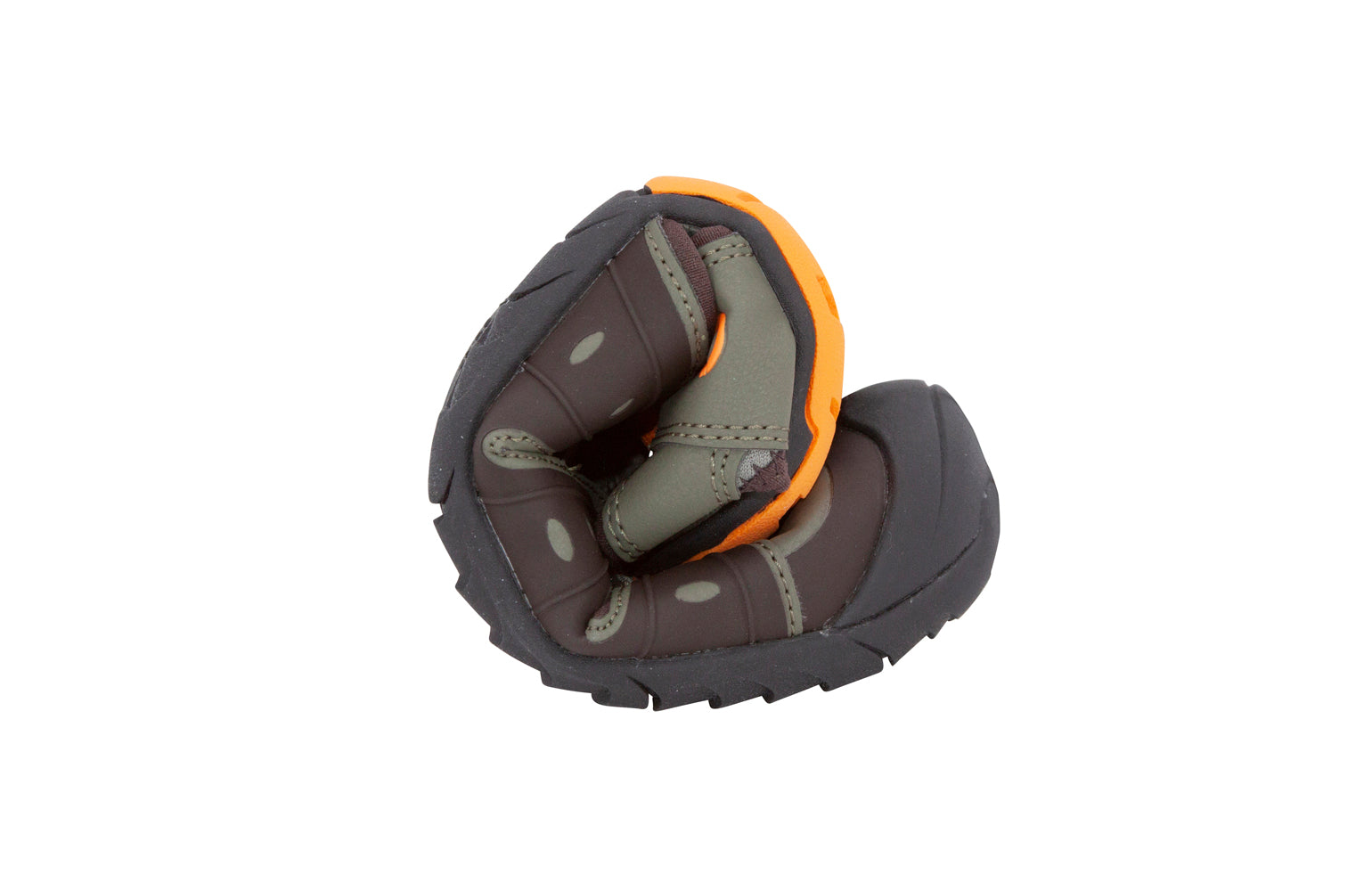 Mærkbare Colorado Mens barfods sandaler til mænd i farven olive, rullet