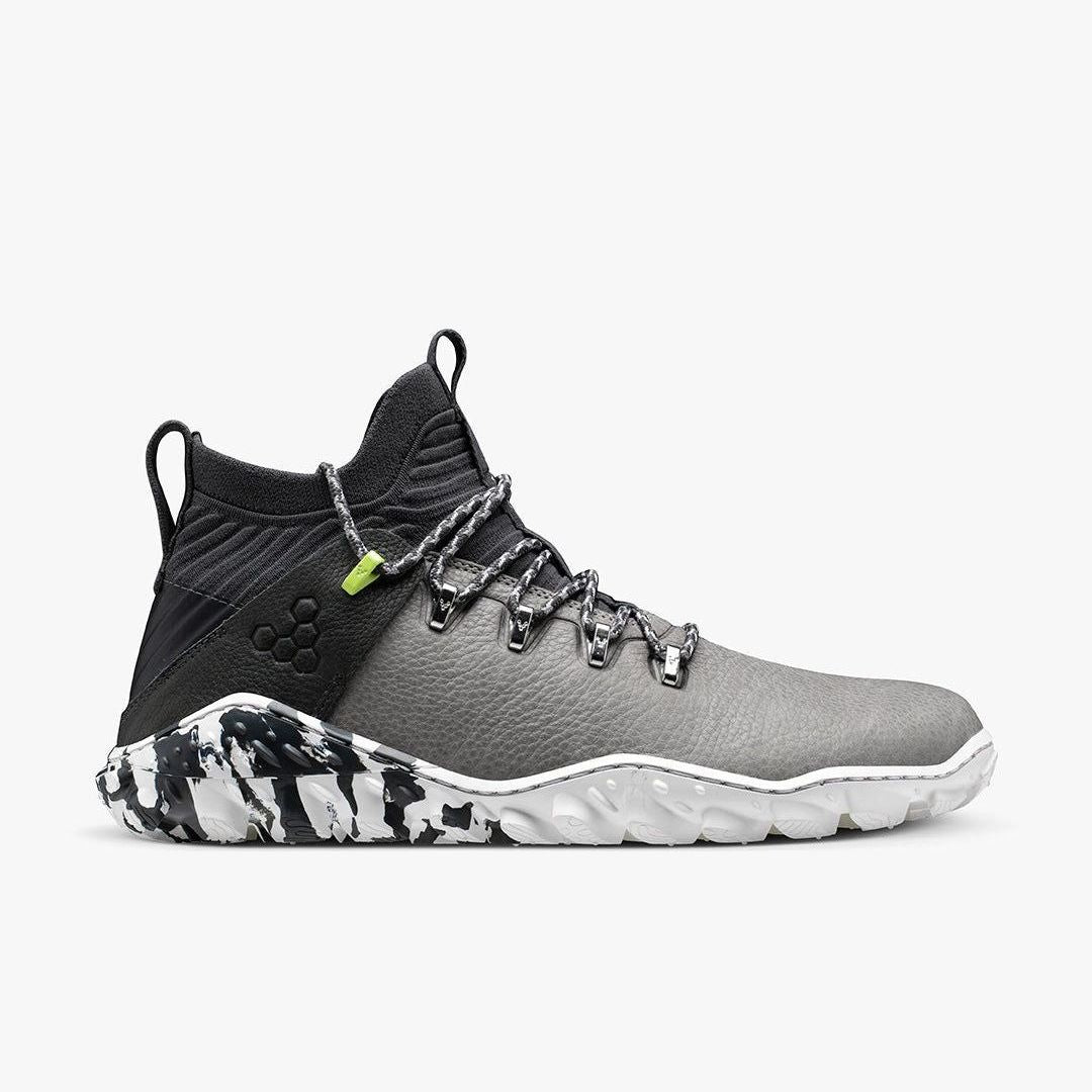 Vivobarefoot Magna Forest ESC Mens barfods outdoor high sneakers til mænd i farven zinc, yderside