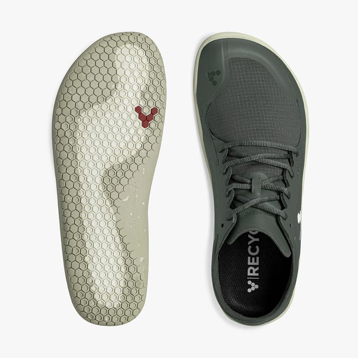 Vivobarefoot Primus Lite III All Weather Womens barfods trailsko til kvinder i farven charcoal, top
