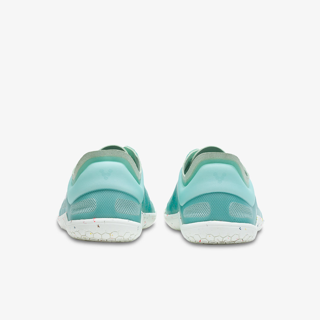 Vivobarefoot Primus Lite III Recycled Womens barfods træningssko til kvinder i farven harbour grey, bagfra