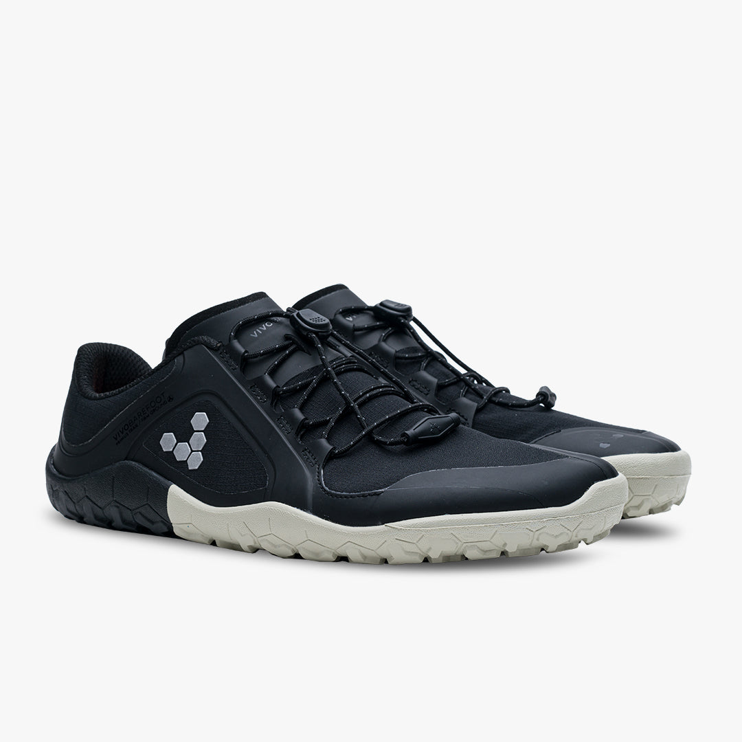 Vivobarefoot Primus Trail III All Weather FG Womens barfods trailsko til kvinder i farven obsidian, par