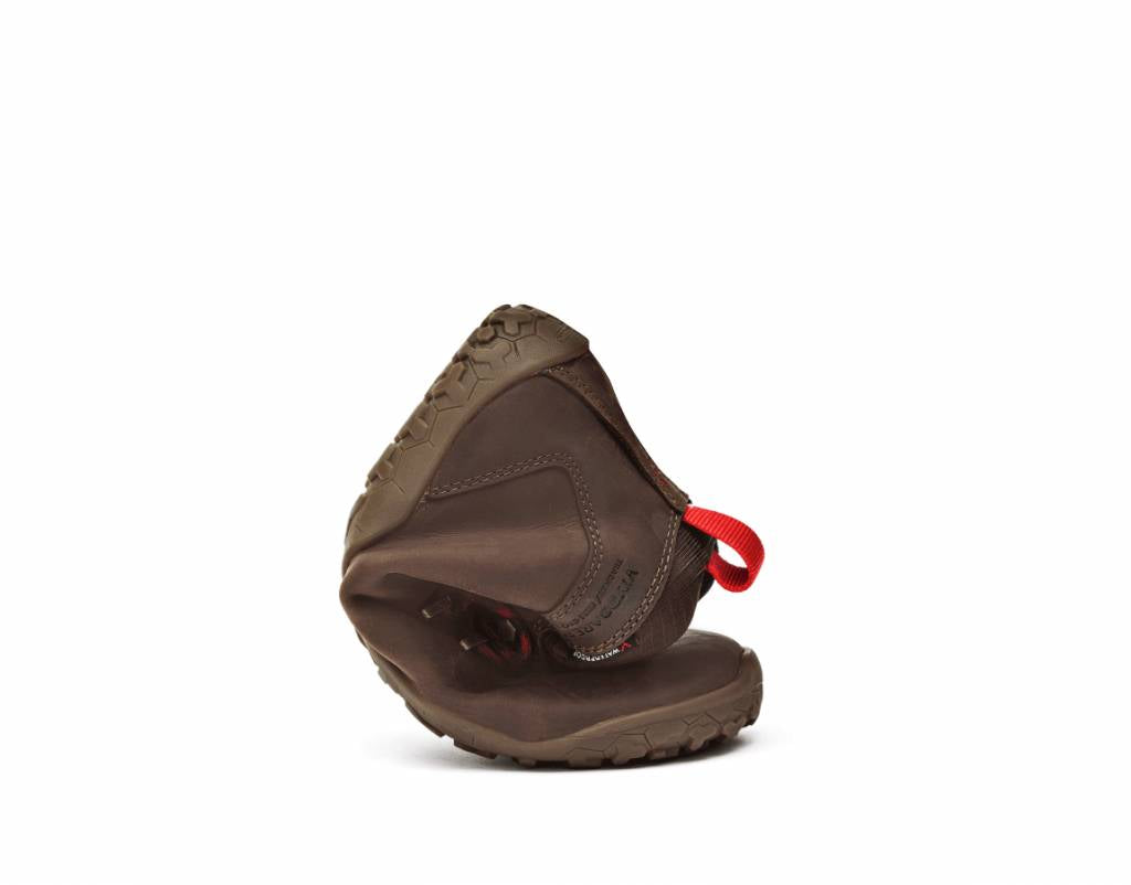 Vivobarefoot Tracker FG Womens barfods støvler til kvinder i farven brown, rullet