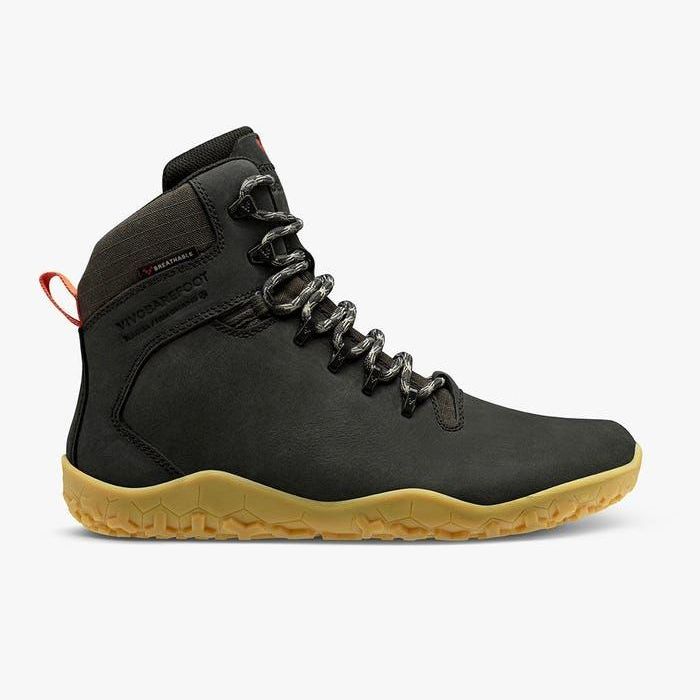 Vivobarefoot Tracker II FG Womens barfods støvler til kvinder i farven obsidian, yderside