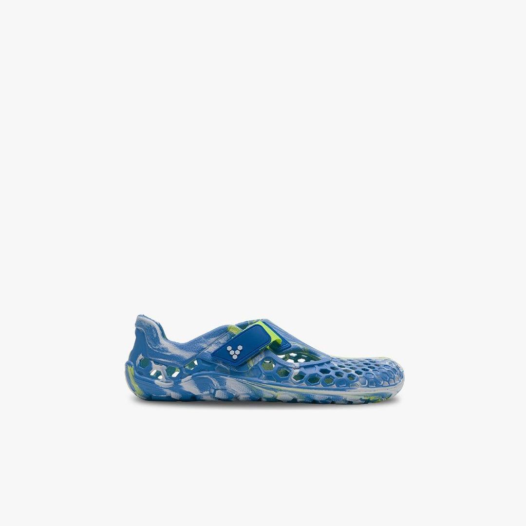Vivobarefoot Ultra Bloom Preschool barfods vandsko til tumlinge i farven blue aqua, yderside
