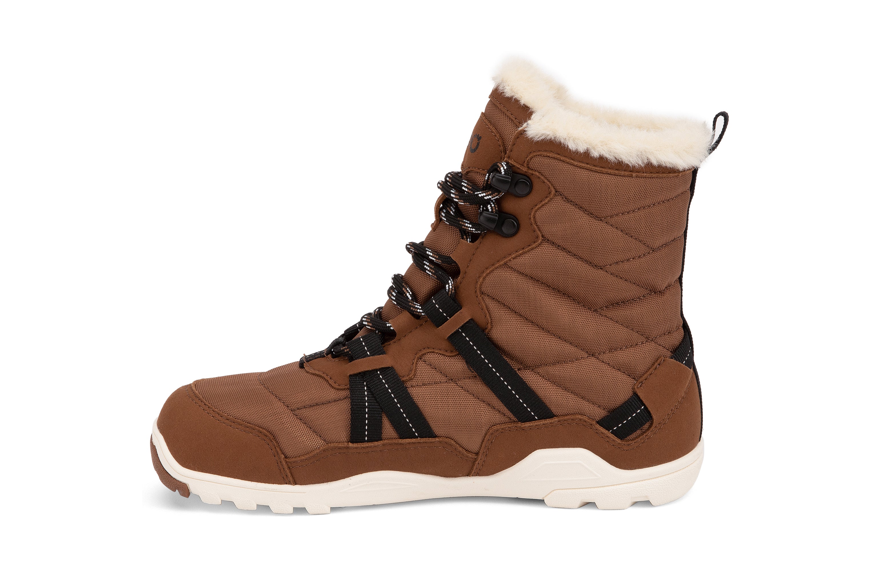Xero Shoes Alpine Womens barfods vinterstøvler til kvinder i farven rubber brown / eggshell, inderside