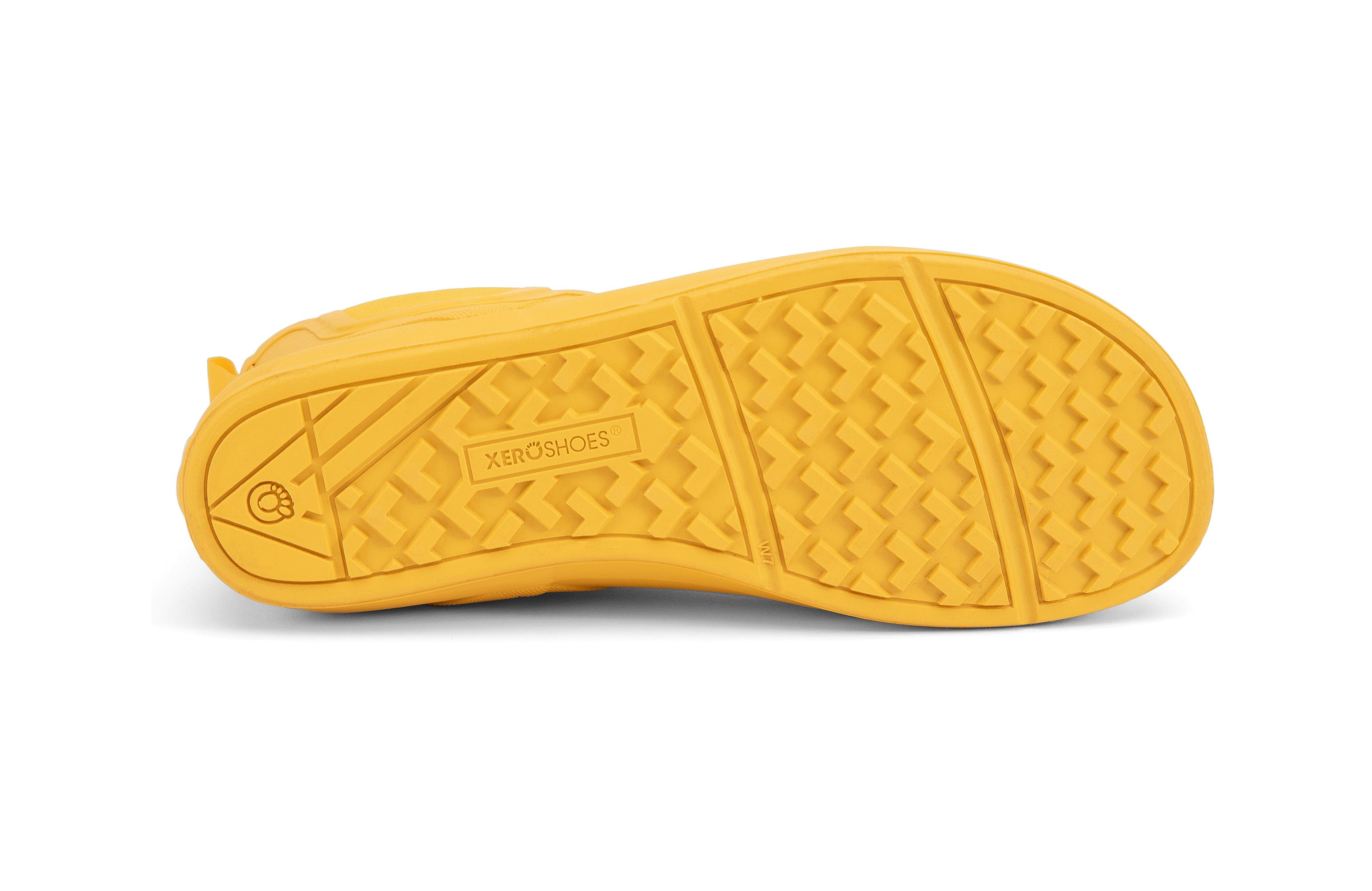 Xero Shoes Gracie barfods gummistøvler til kvinder i farven yellow, saal