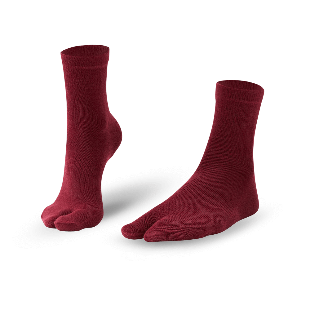 Knitido Traditionals Tabi - Ankle tabi socks - Wine Red