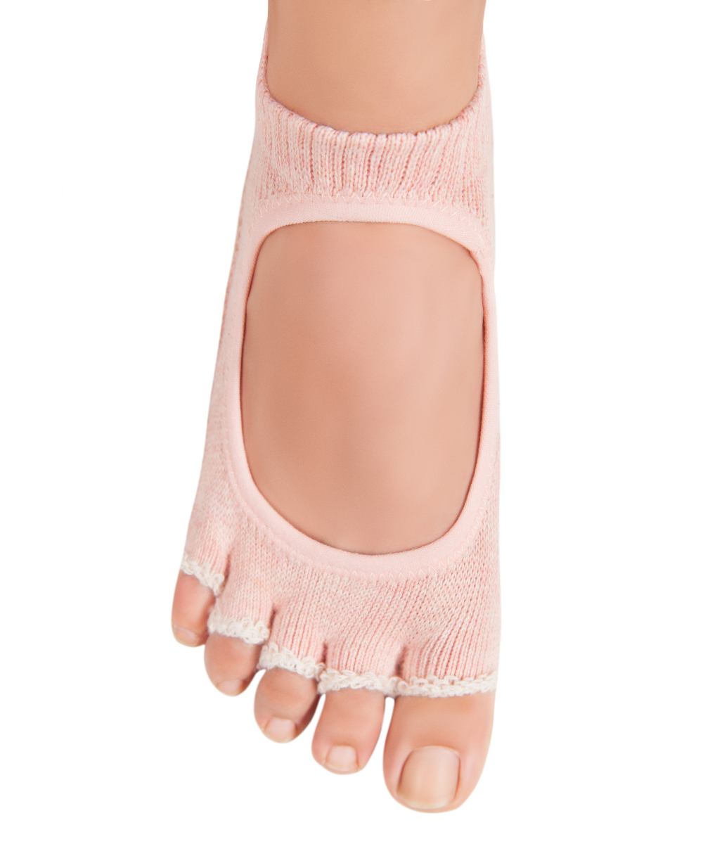 Knitido Plus "Kokoro" - Yoga &amp; Pilates Toe Socks - Carnation