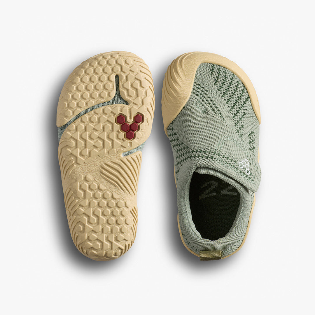 Vivobarefoot Motus Knit Toddlers – Glacial Green