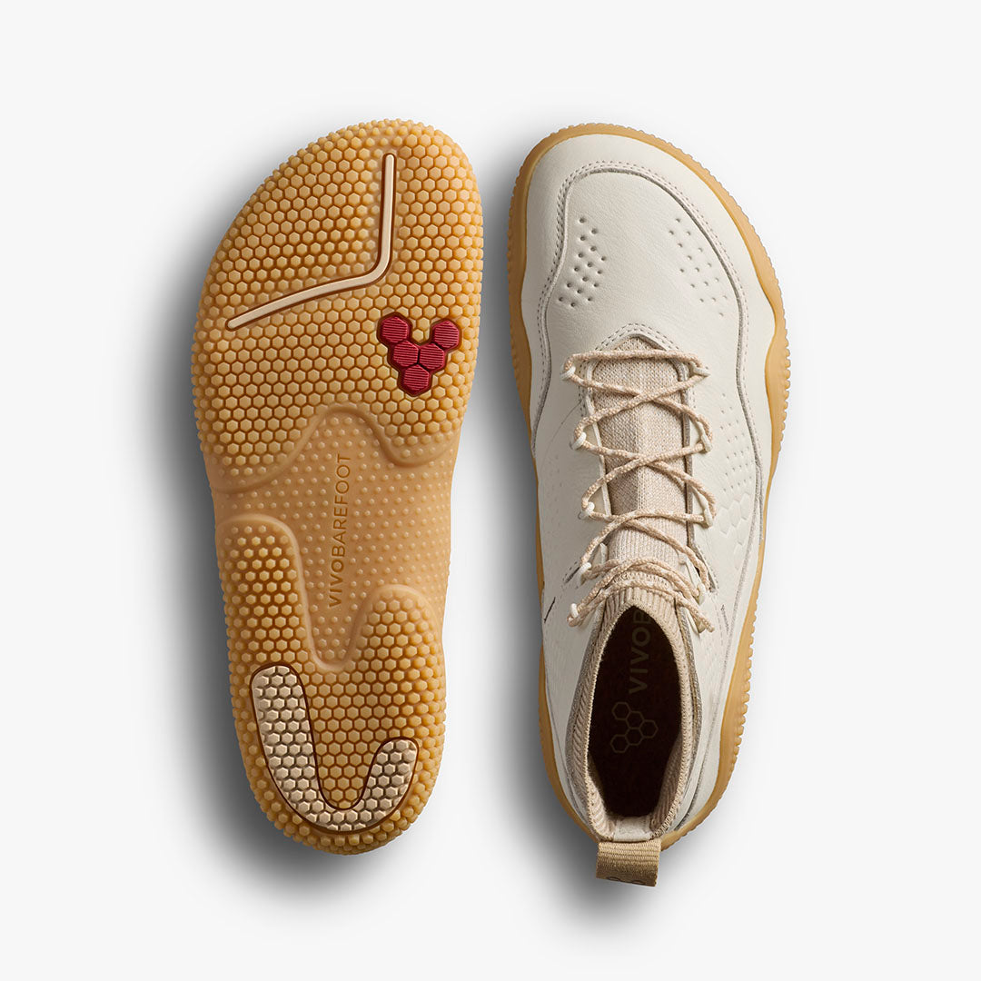 Vivobarefoot Motus Studio Mid Leather Womens – Limestone