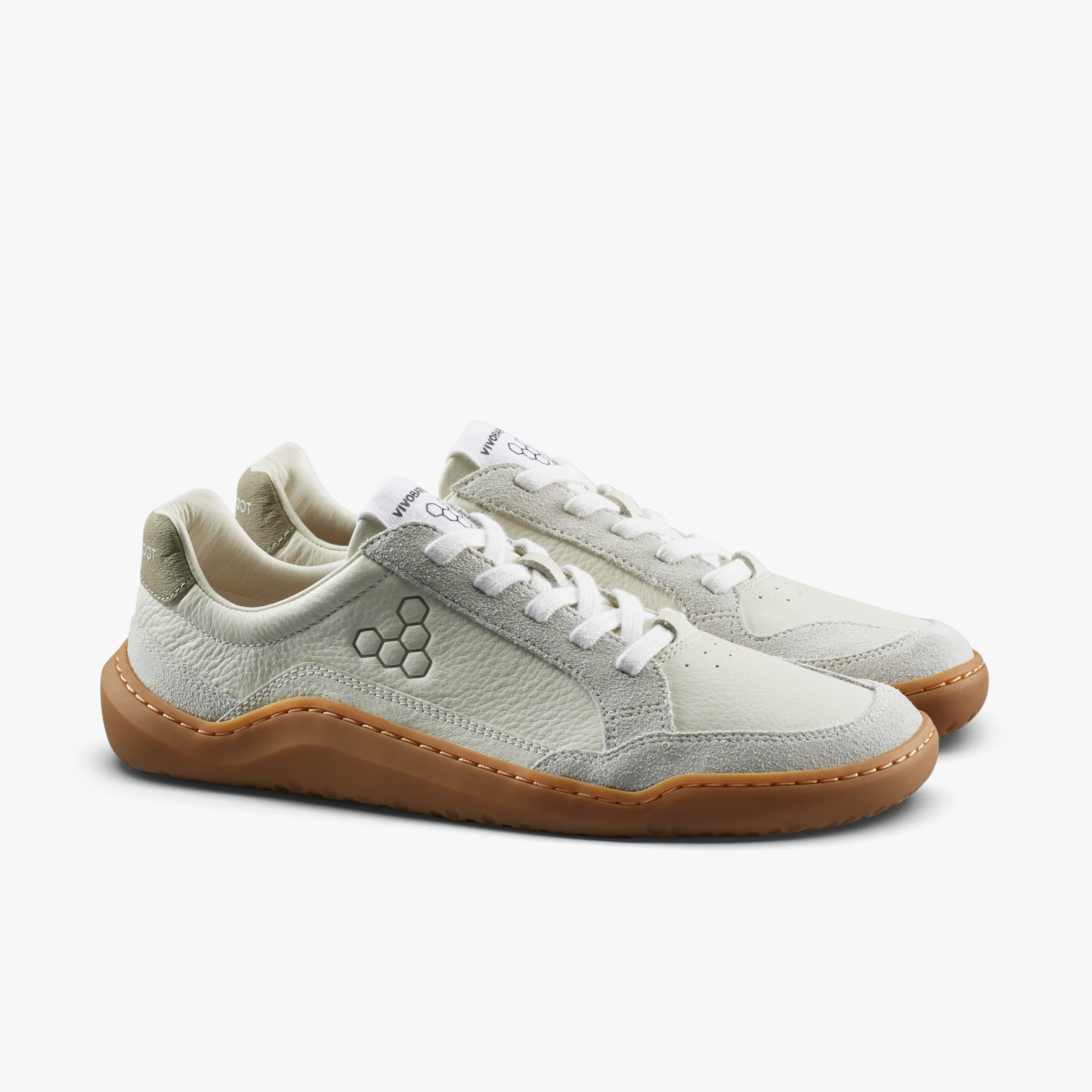 Vivobarefoot Gobi III Sneaker Leather Womens – Dusty Green – pair view