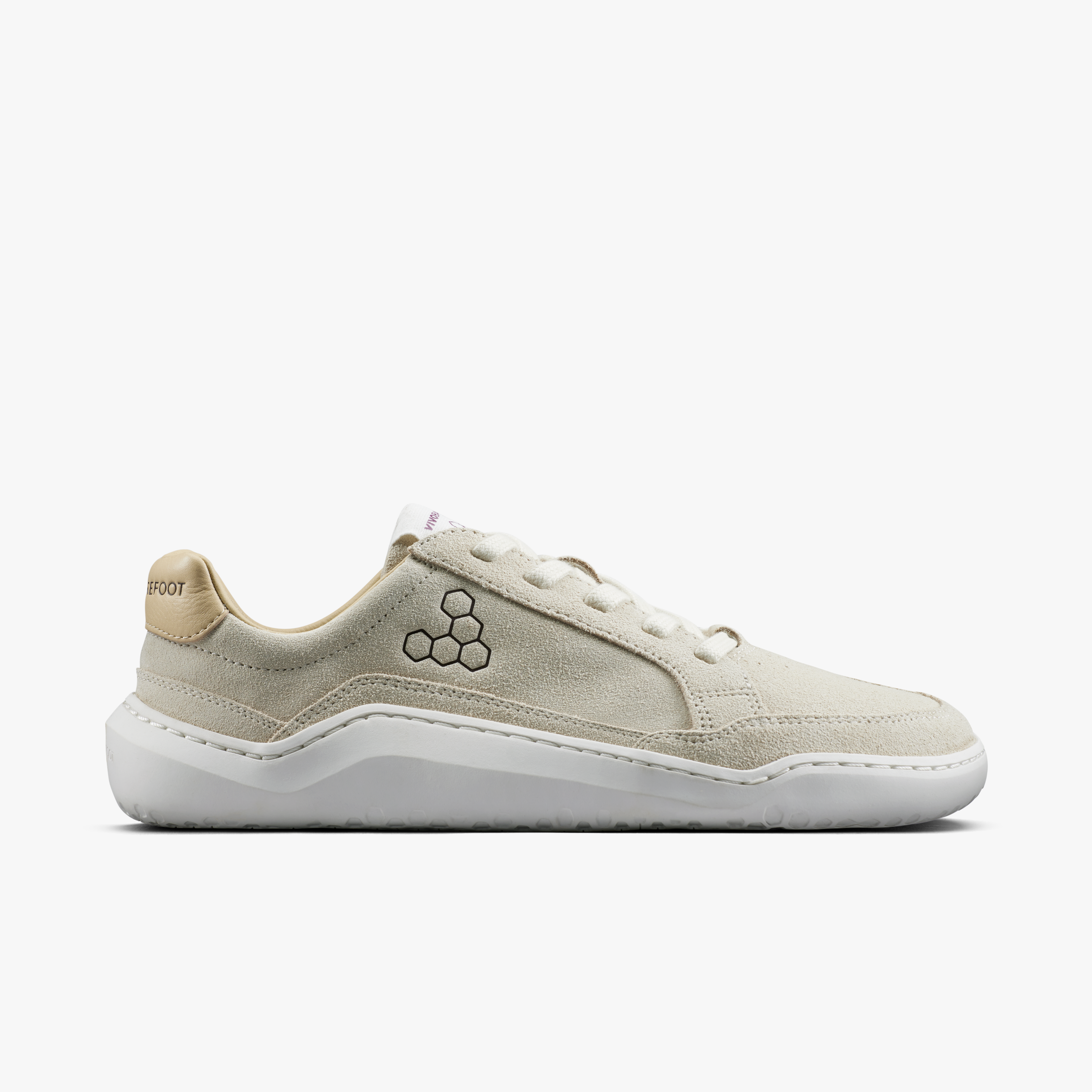Vivobarefoot Gobi III Sneaker Leather Womens – Sand/Fig – side view