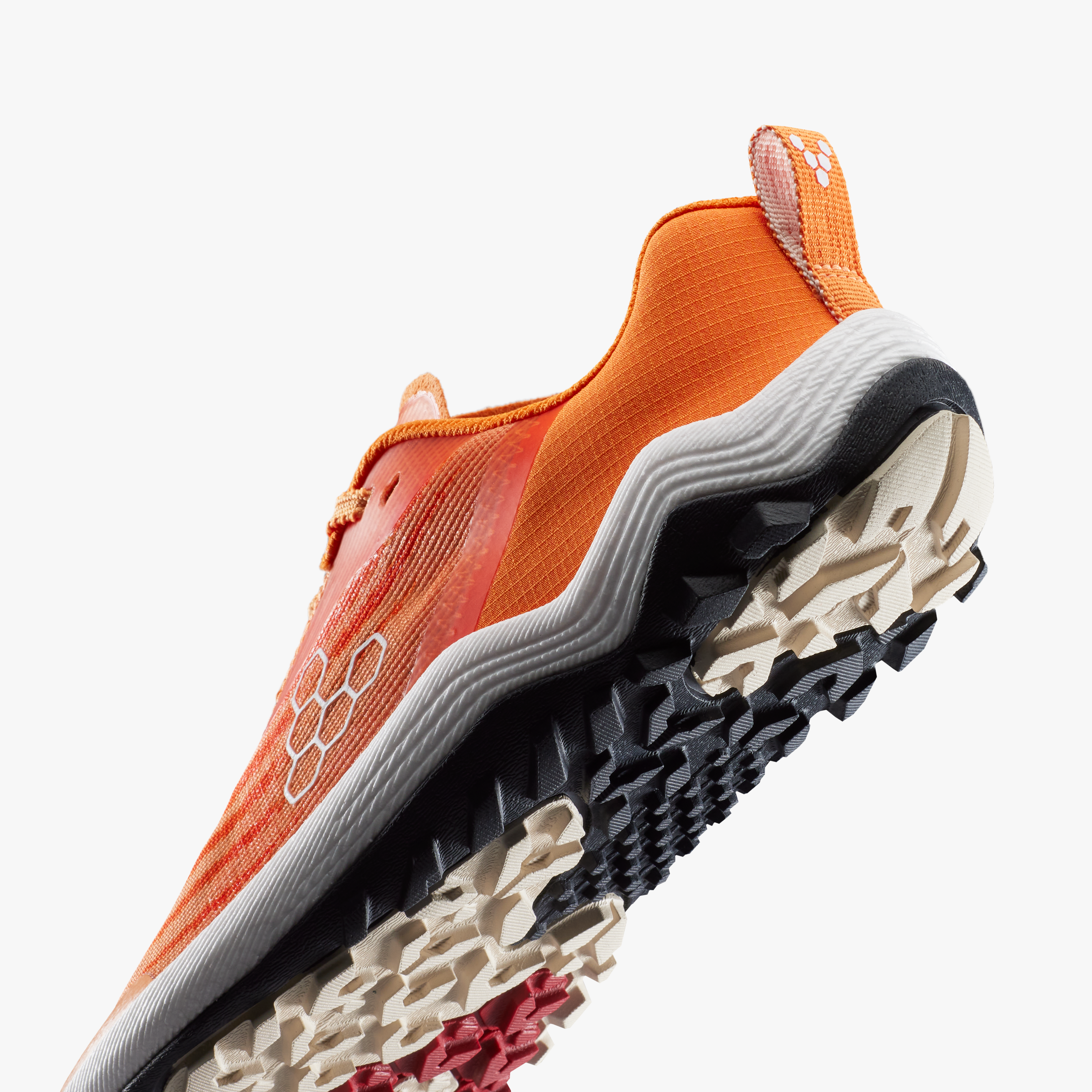 Vivobarefoot Primus Trail Flow Womens – Tangerine – Closeup2