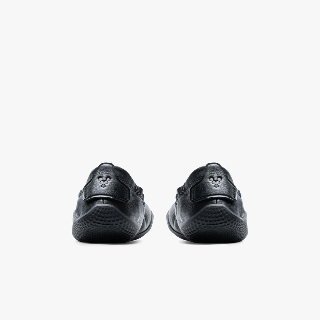 Vivobarefoot Asana Yin Ballerina Leather Womens – Obsidian 