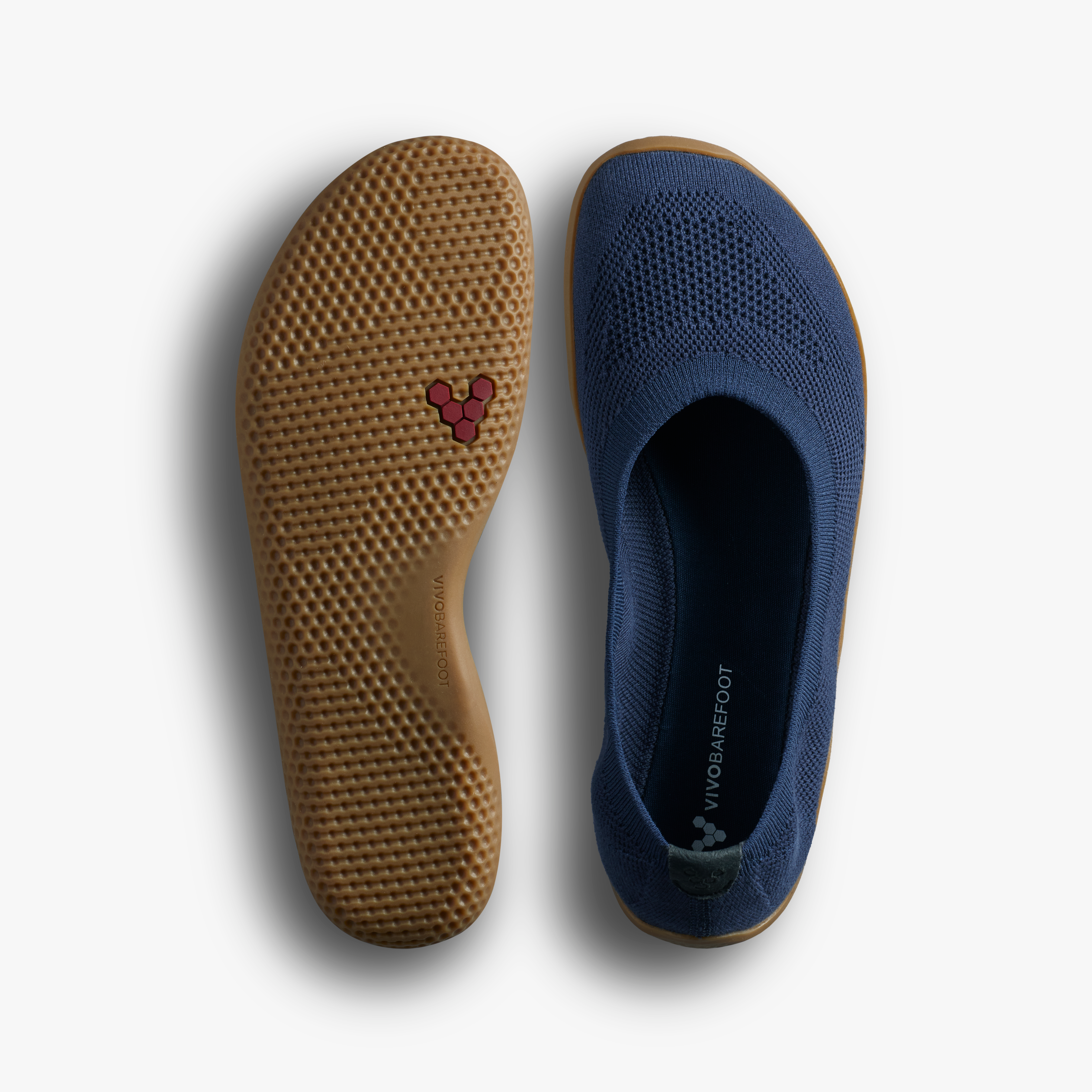 Vivobarefoot Asana Yin Ballerina Knit Womens – Deep Ocean – SoleAndTop