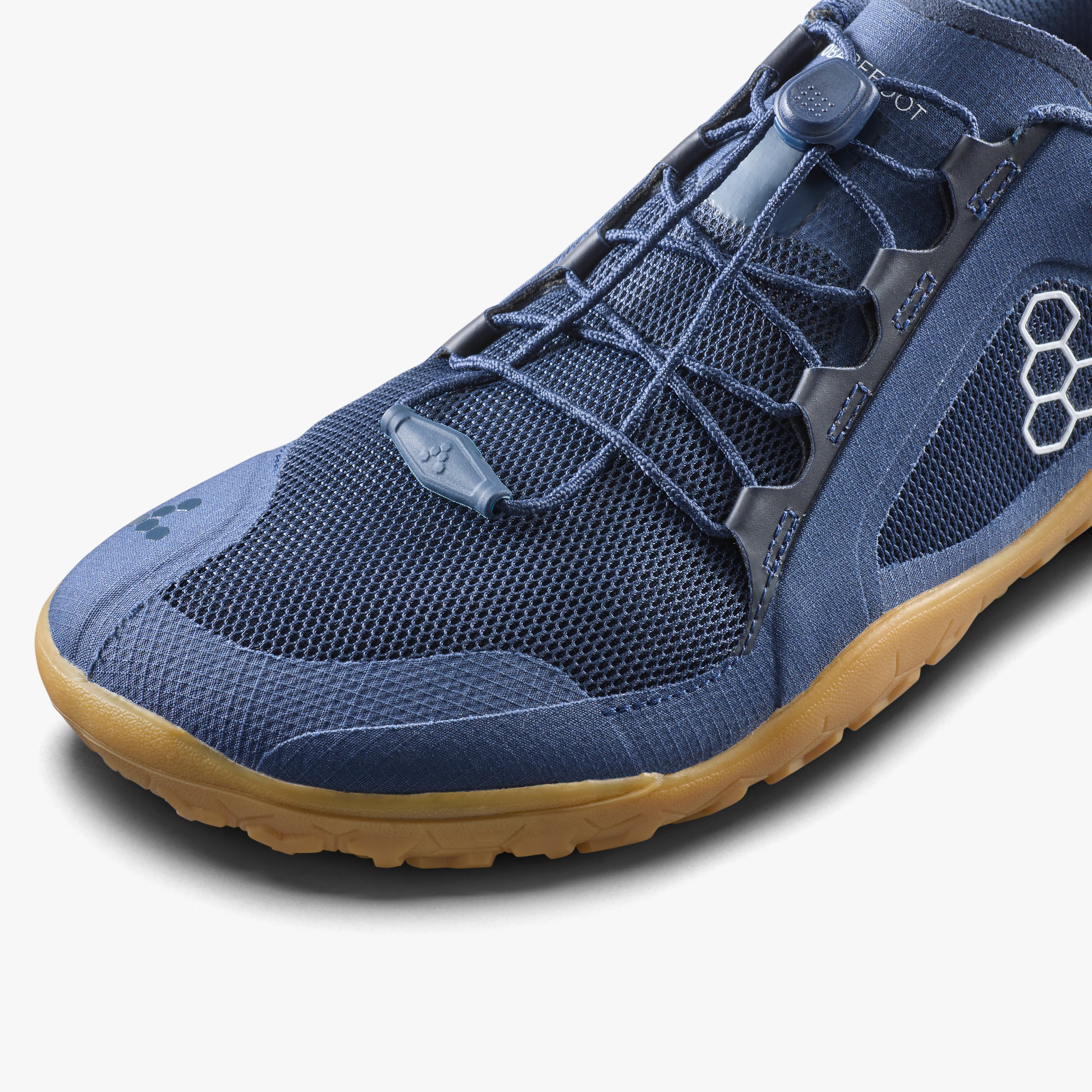 Vivobarefoot Primus Trail FG 3.5 Mens Insignia Blue/Gum, detalje nærbillede