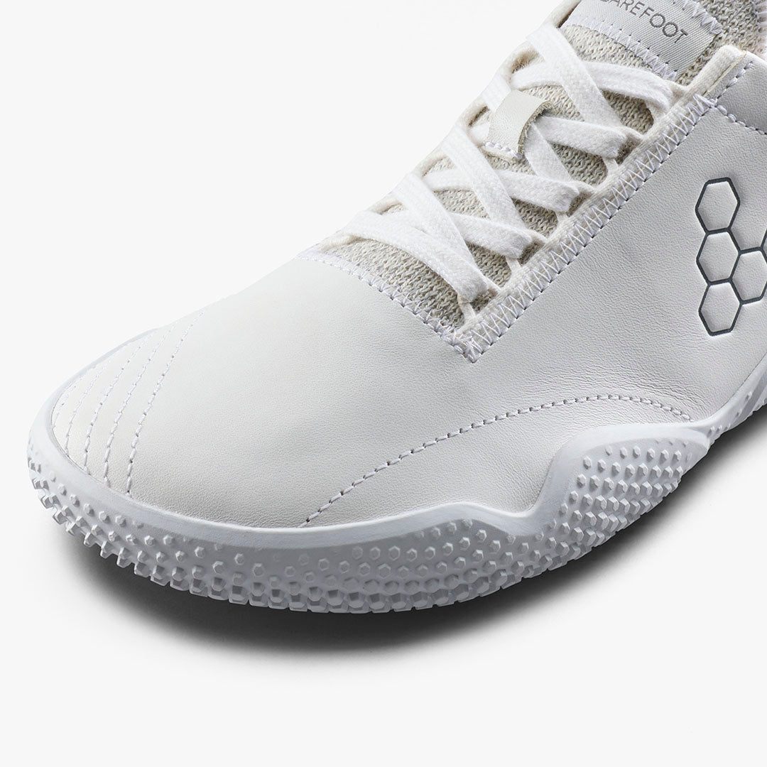 Vivobarefoot Motus Studio Sneaker Leather Mens – Bright White