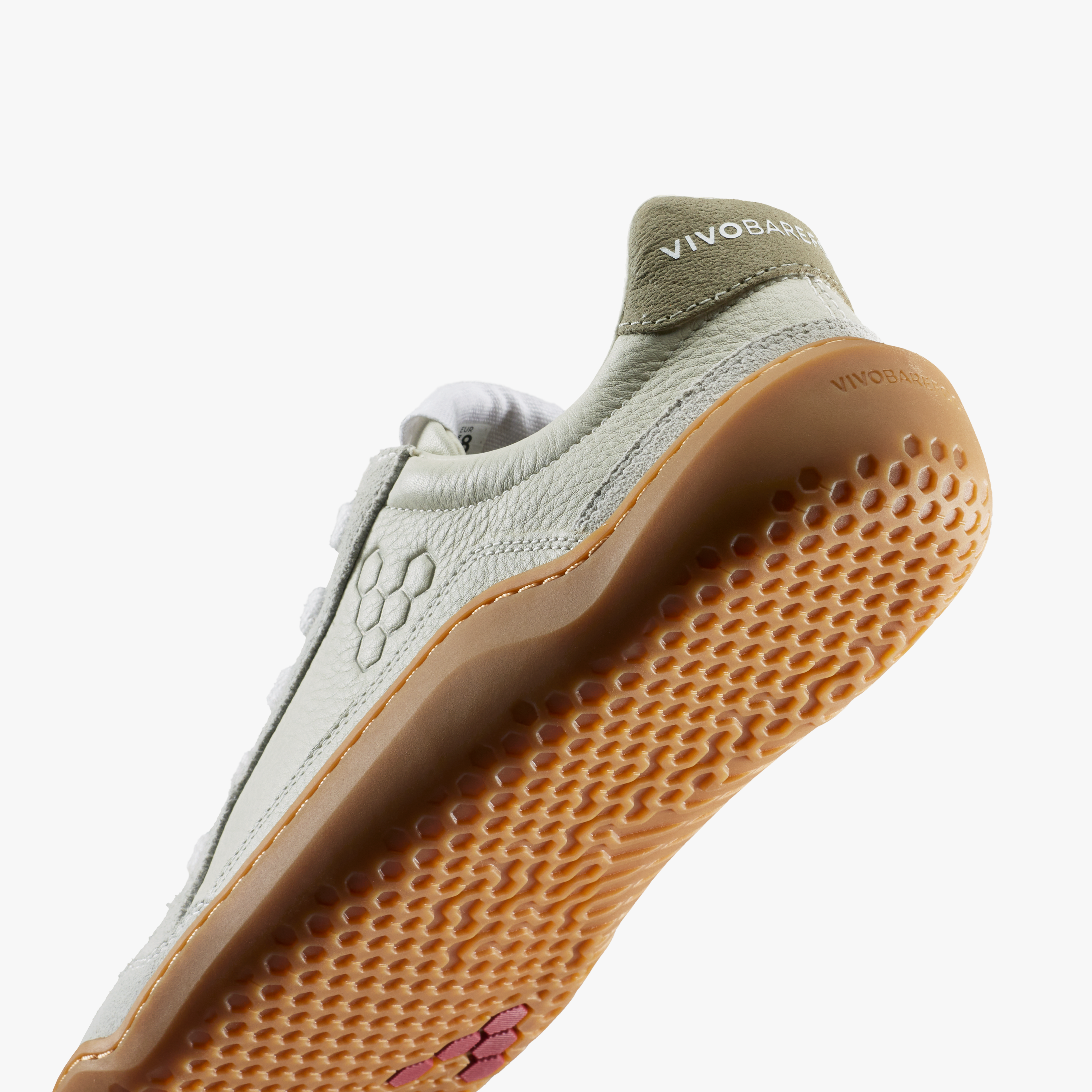 Vivobarefoot Gobi III Sneaker Leather Mens – Dusty Green – Closeup2