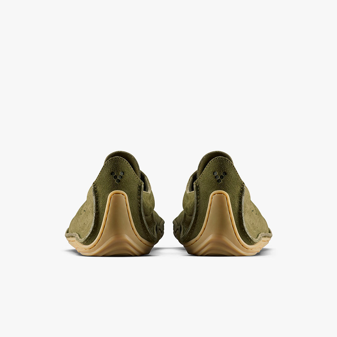 Vivobarefoot Sensus Mens – Dark Olive Cracked Leather