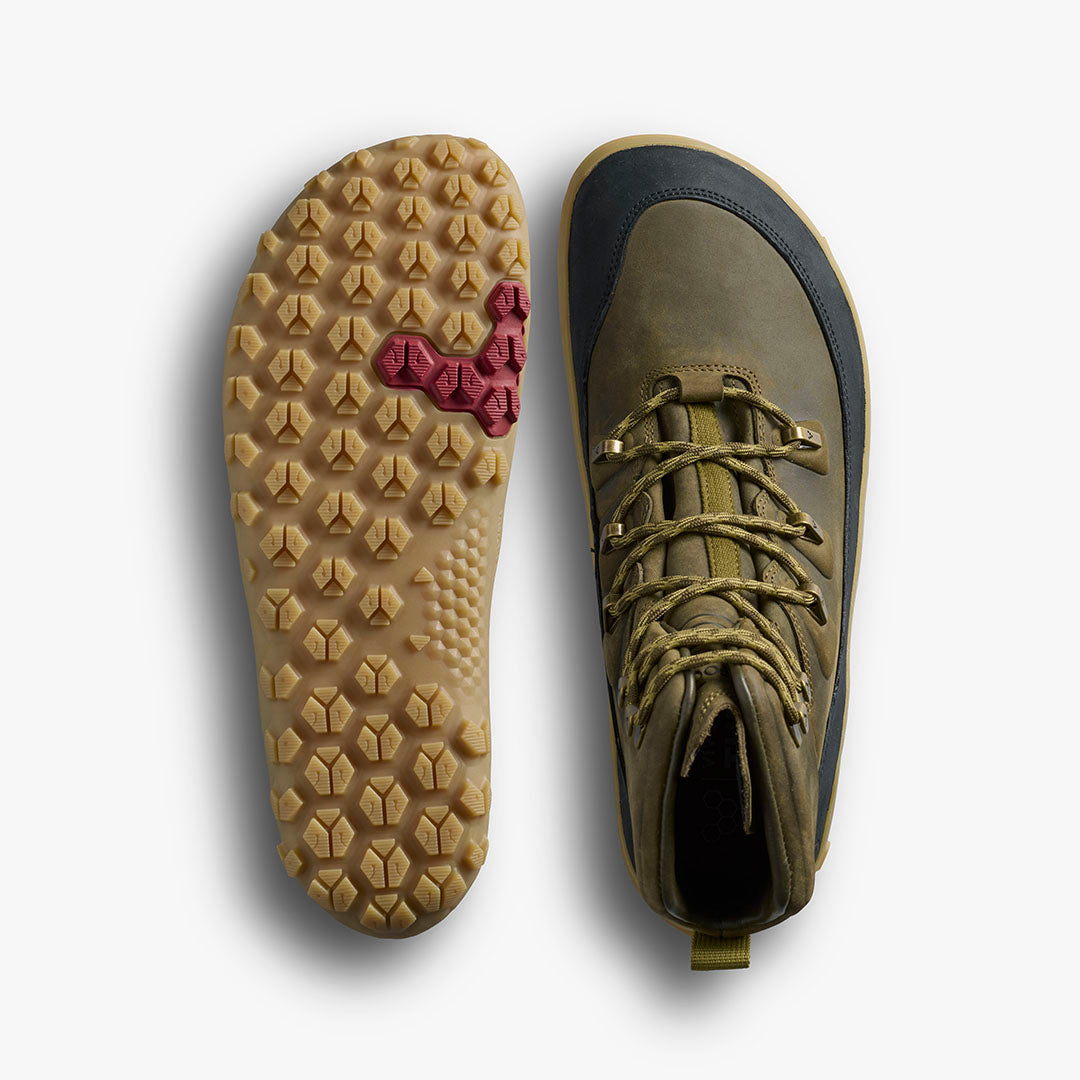 Vivobarefoot Tracker Leather AT II Mens – Olive