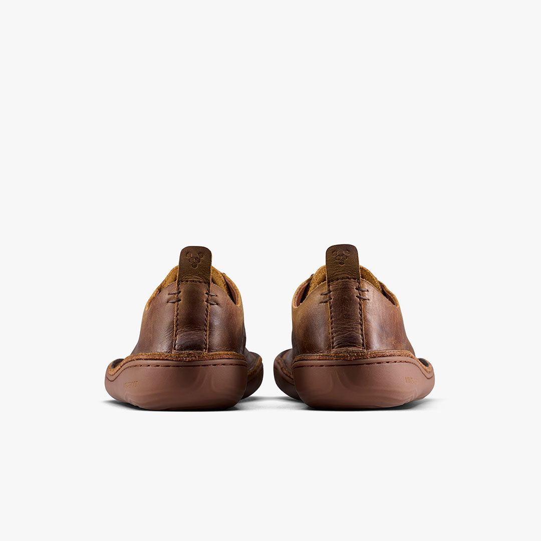 Vivobarefoot Sensus Moc Lace Up Leather Mens – Dark Tan