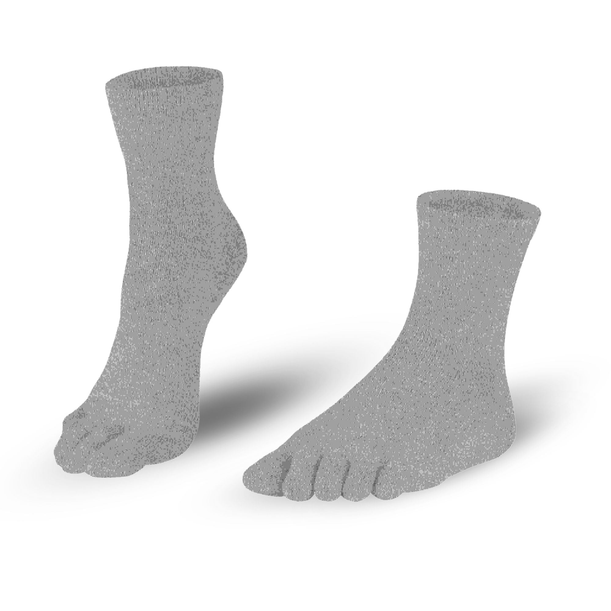 Knitido Dr. Foot Silver Protect Midi - Ankle Toe Socks - Light Grey 