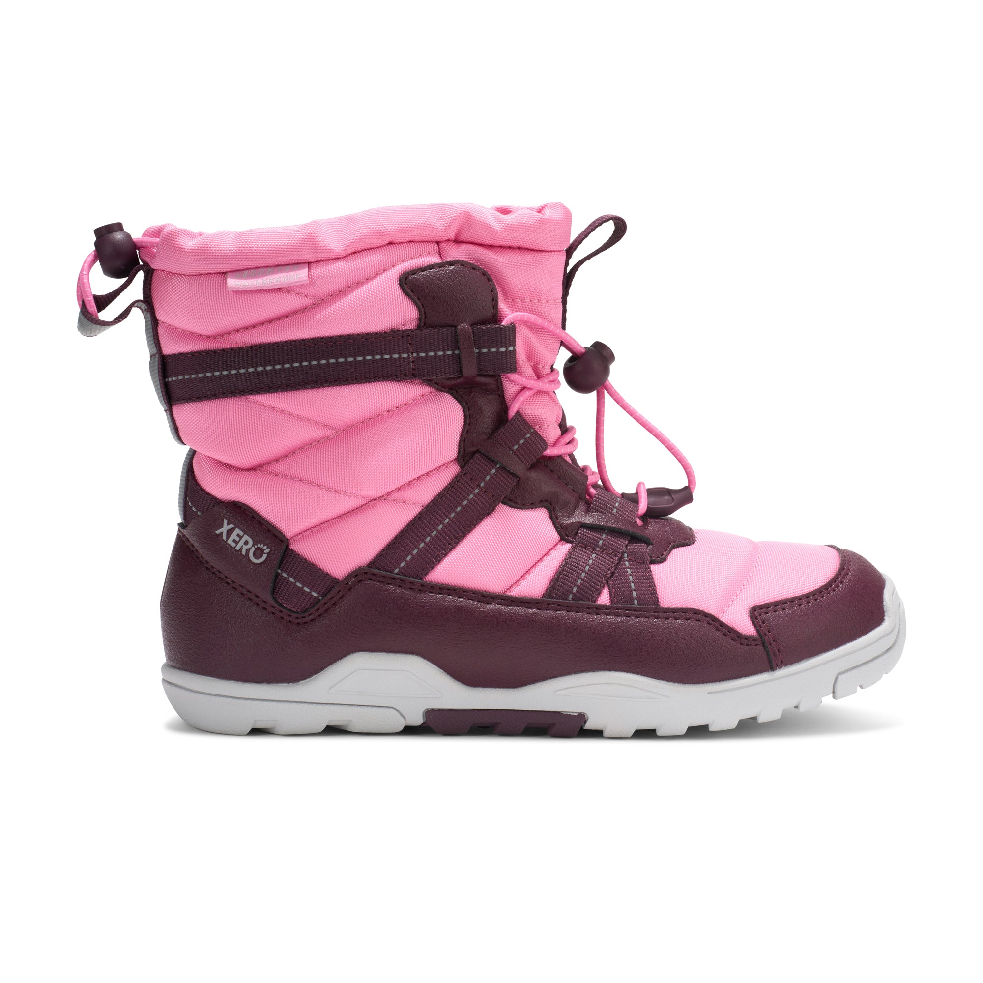 Xero Shoes Alpine Pull On Big Kids – Pink-Fig