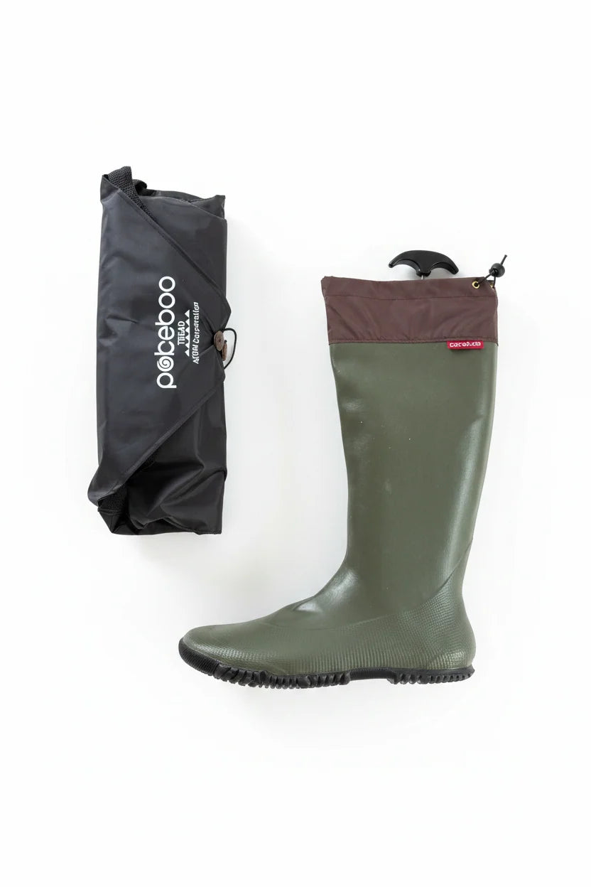 Pokeboo Tread – Foldbare Gummistøvler – Khaki