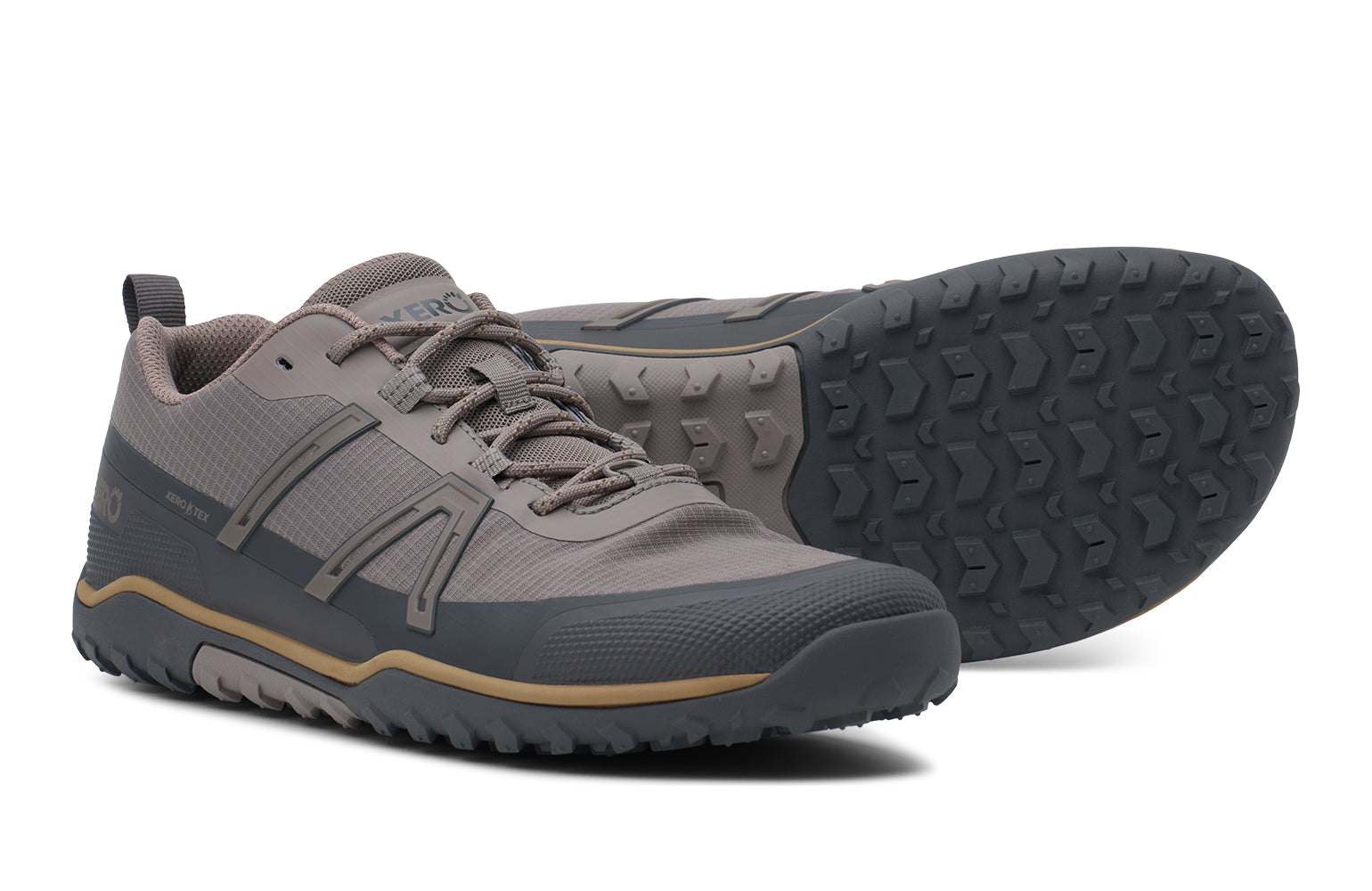 Xero Shoes Scrambler Trail Low Waterproof Mens – Driftwood/Asphalt