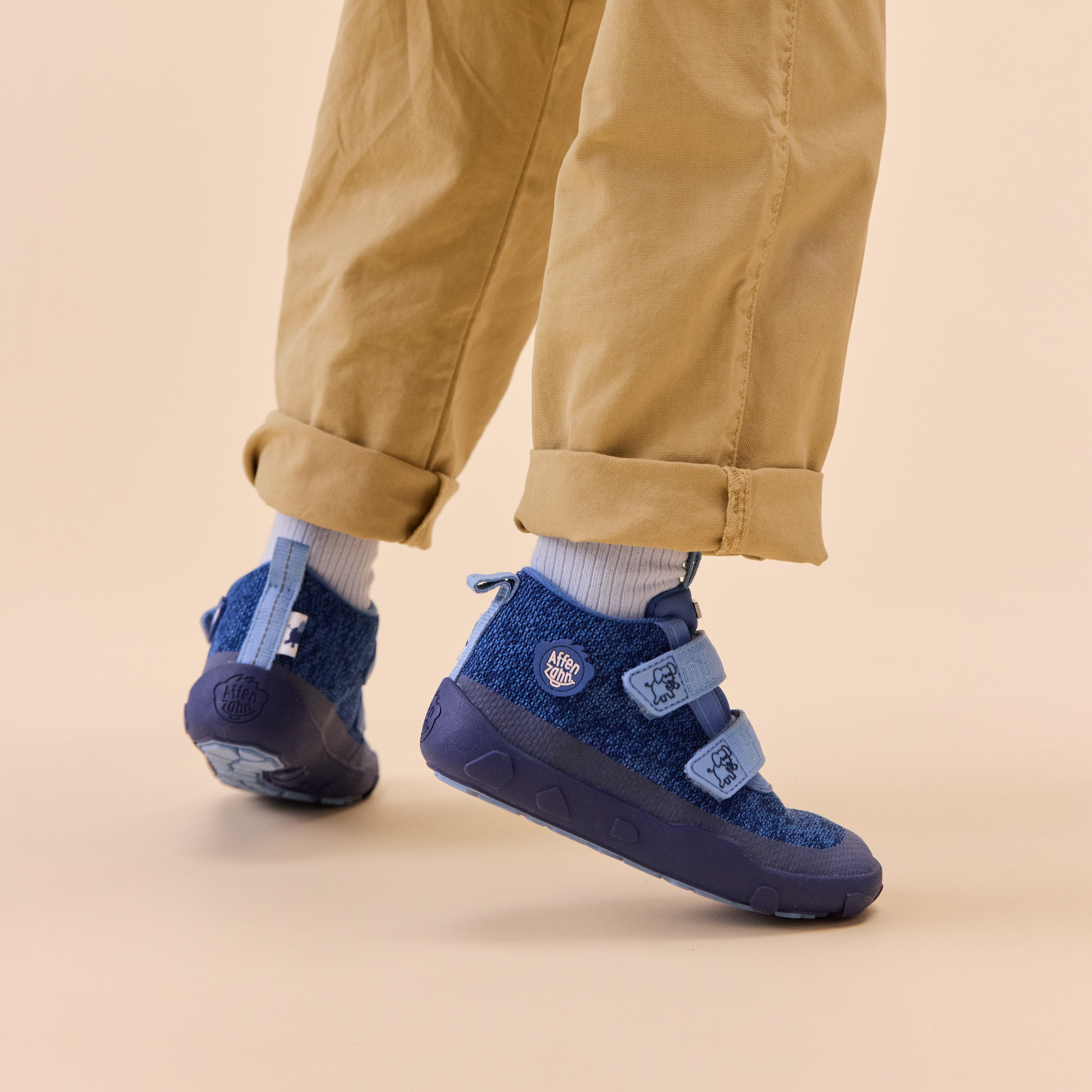 Affenzahn Low Boot Knit Happy – Elephant