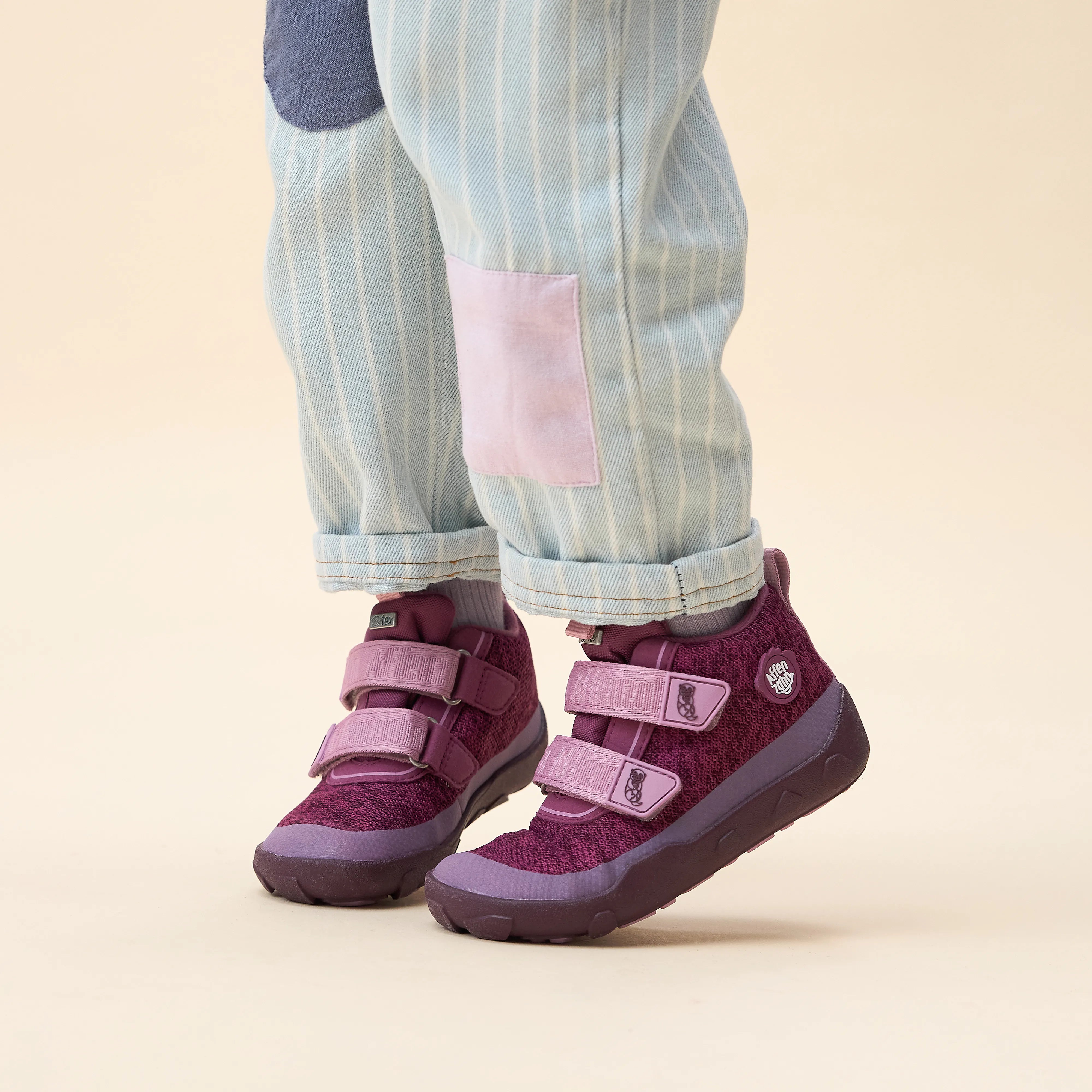 Affenzahn Low Boot Knit Happy – Otter