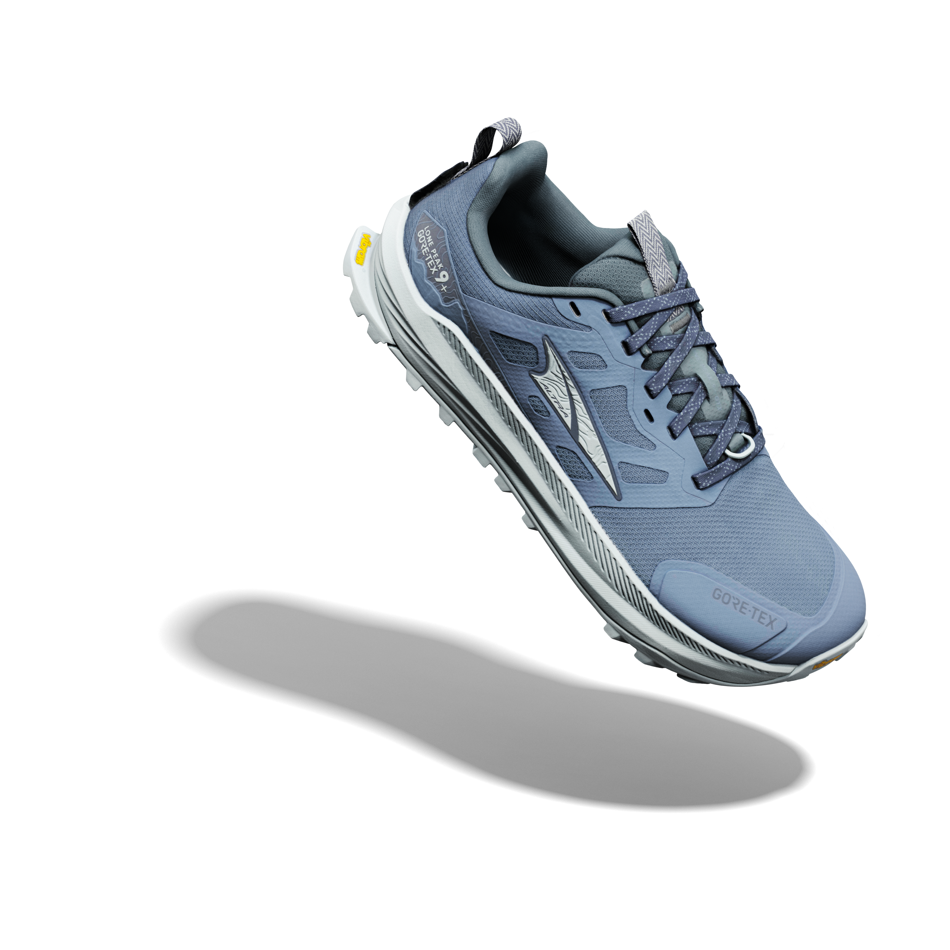 Altra Lone Peak 9+ GTX vandresko til dame i farven Flint Stone/Iceflow