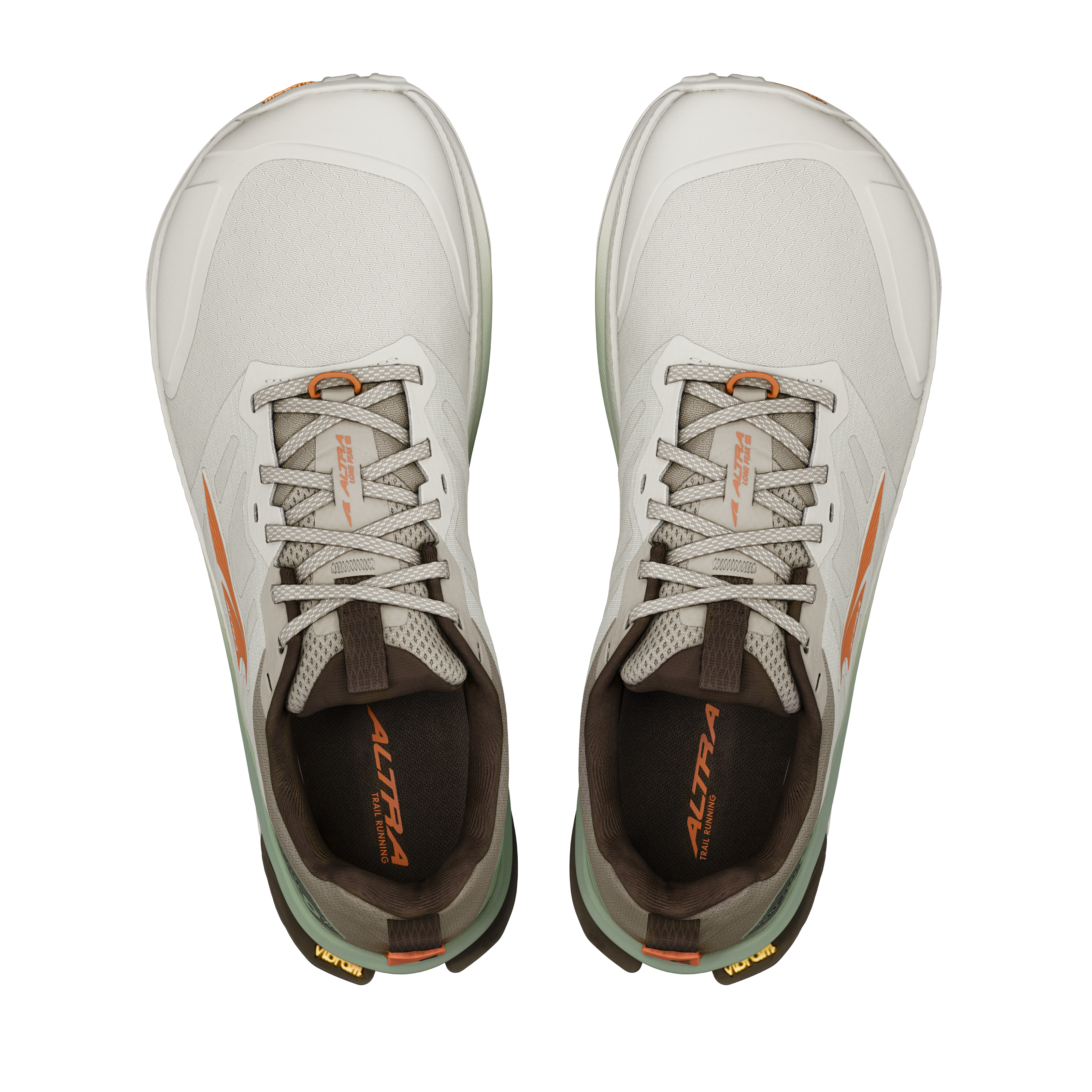 Altra Lone Peak 9+ vandresko til herre i farven Basalt, ydersål set nedefra