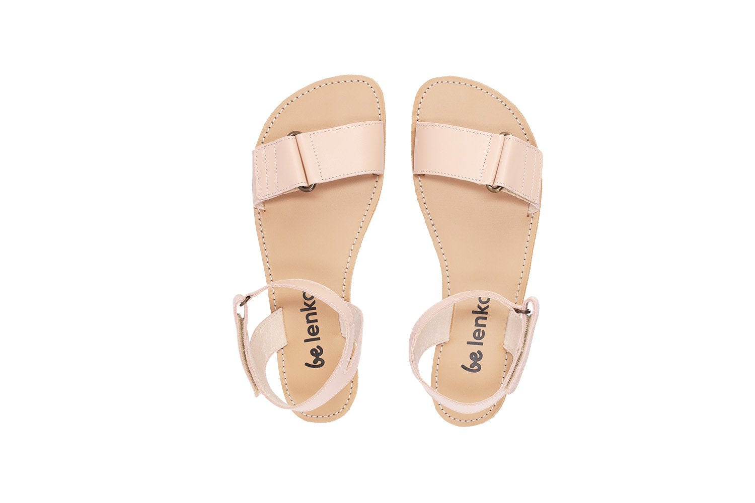 Be Lenka Iris barfods sandaler til kvinder i farven nude, top