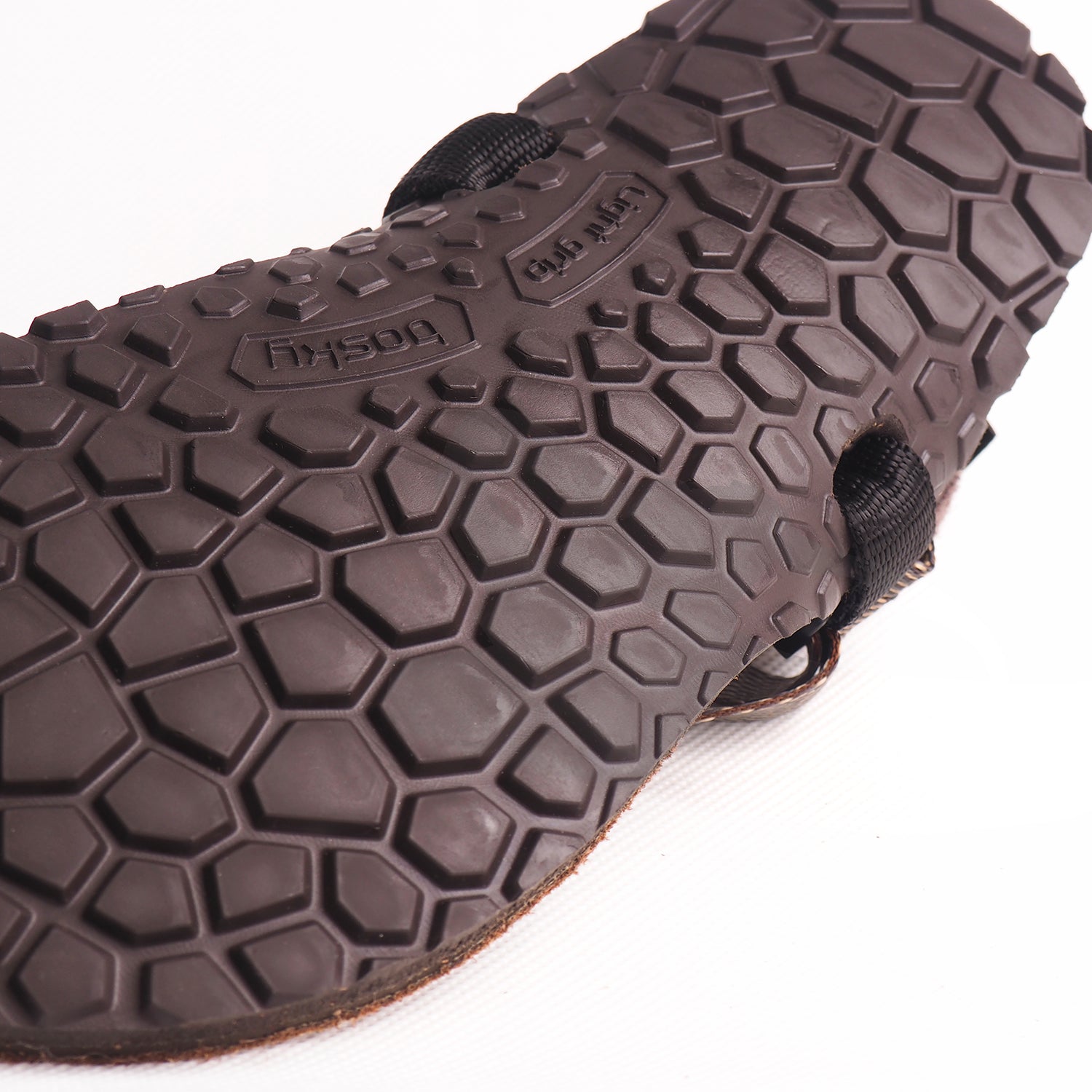 Bosky Light II Z Leather sandal in Tierra, bottom view