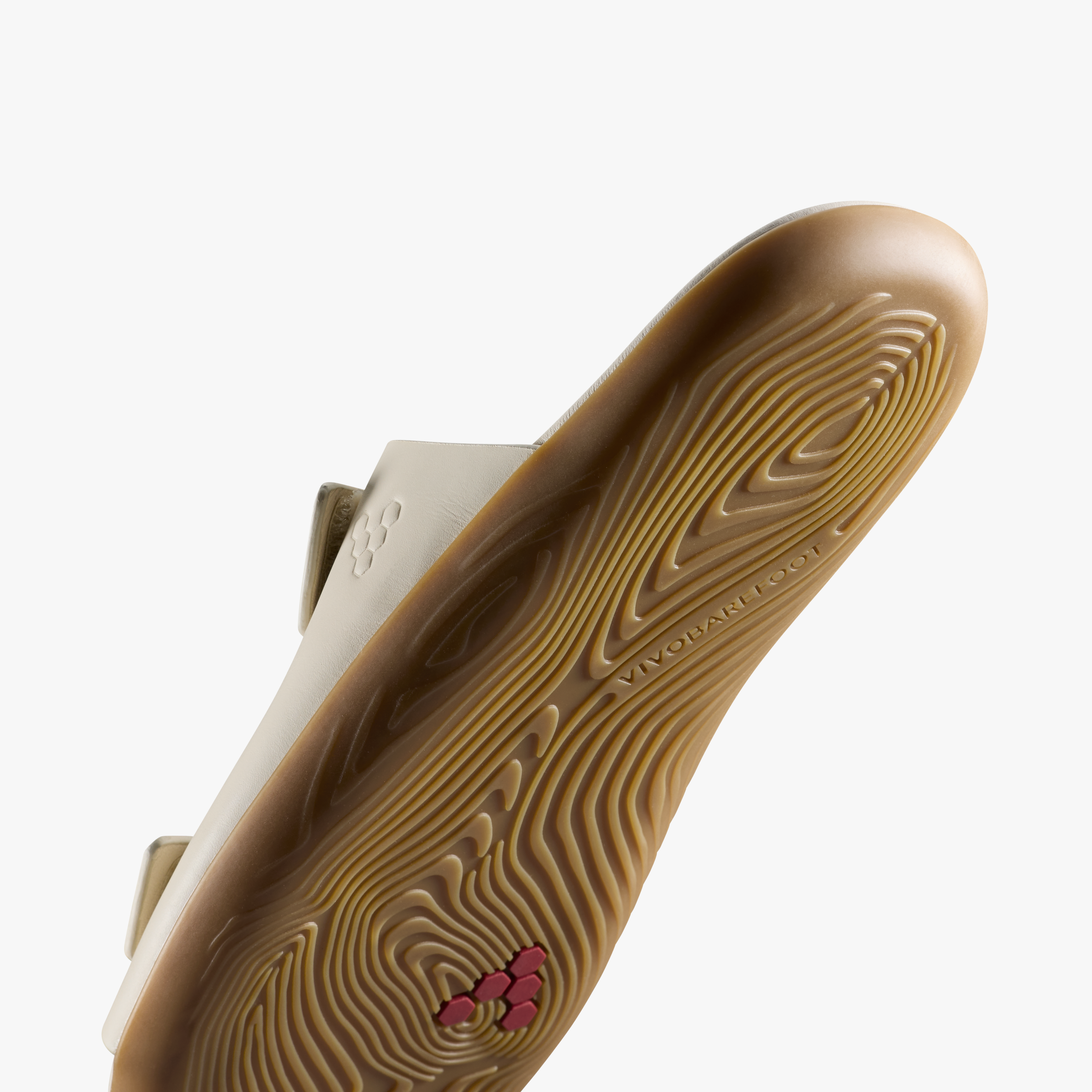 Vivobarefoot Sensus Yin Slide Womens – Sand, nærbillede