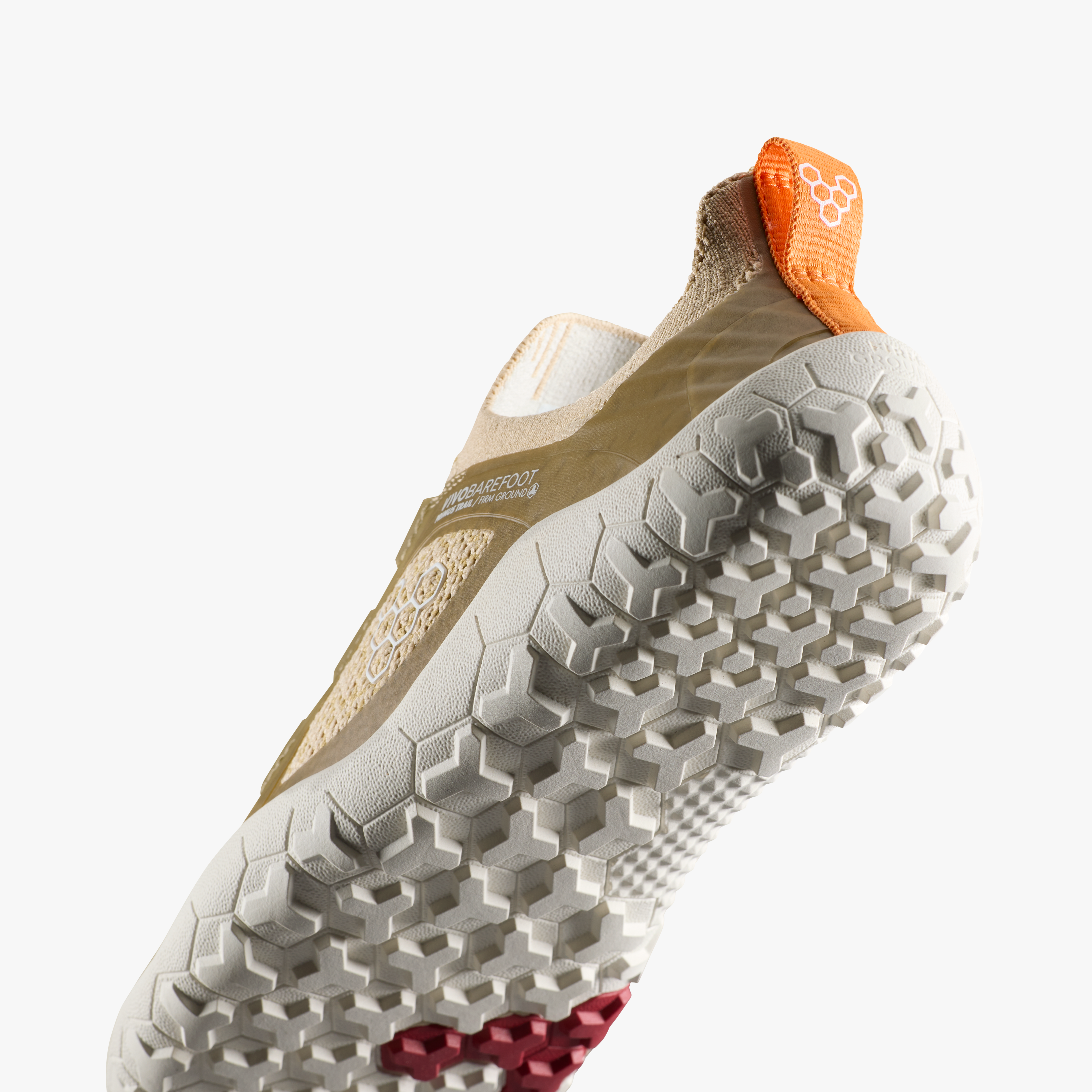 Vivobarefoot Primus Trail Knit FG Juniors Peyote, nærbillede af detalje
