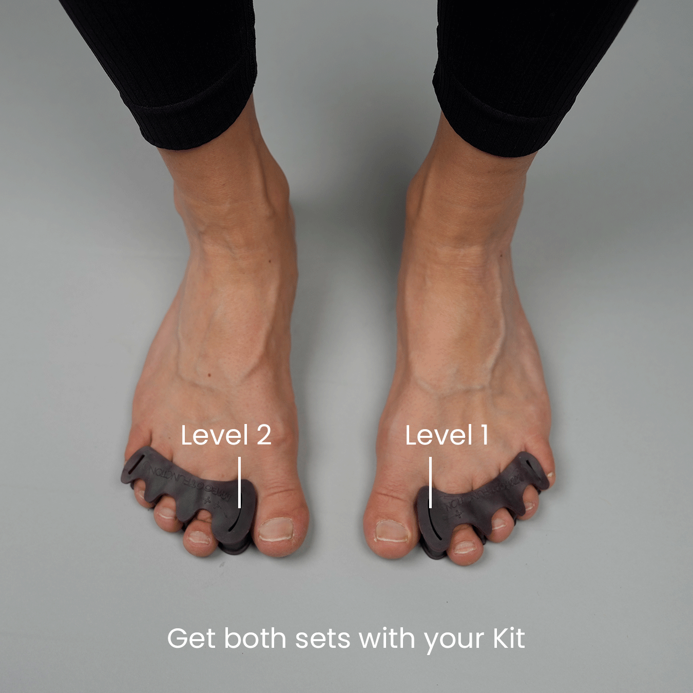 My Foot Function Toe Spacers 2.0 Kit - Slate