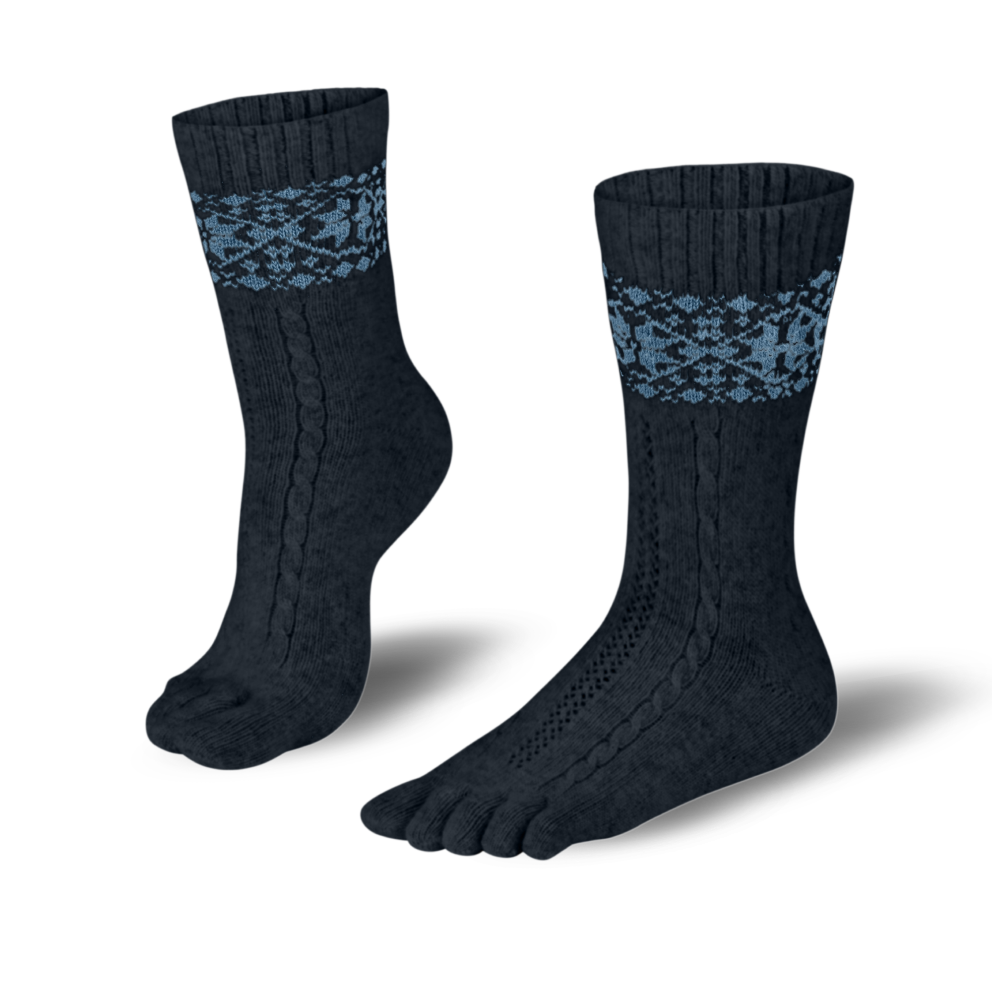 Knitido Merino &amp; Cashmere Snowflakes – Toe socks 