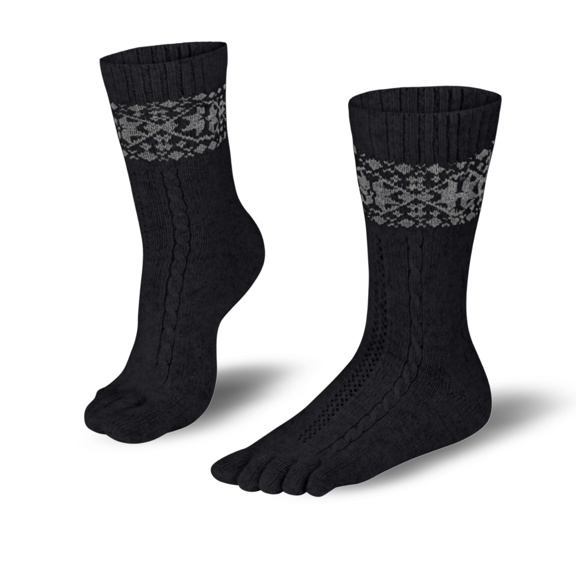 Knitido Merino &amp; Cashmere Snowflakes – Toe socks 